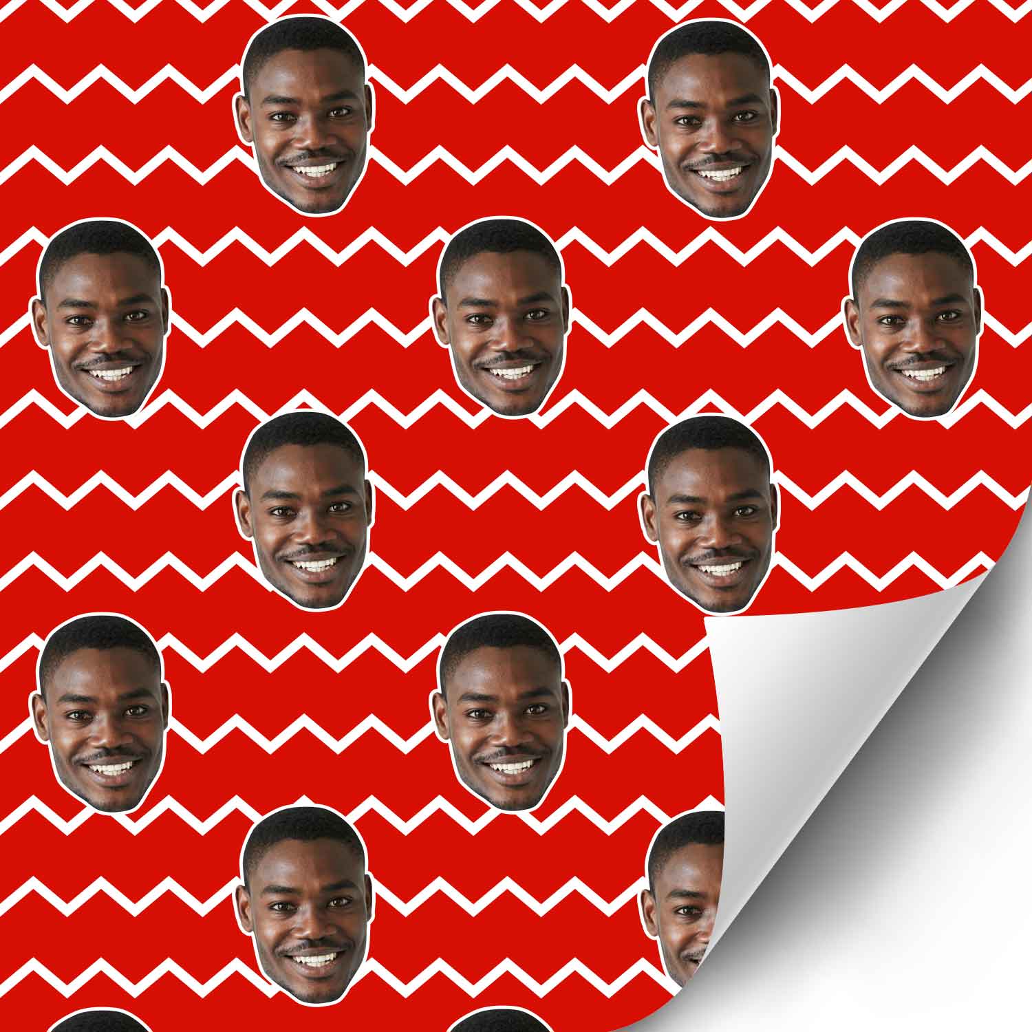 Your Face Zig Zags Wrapping Paper