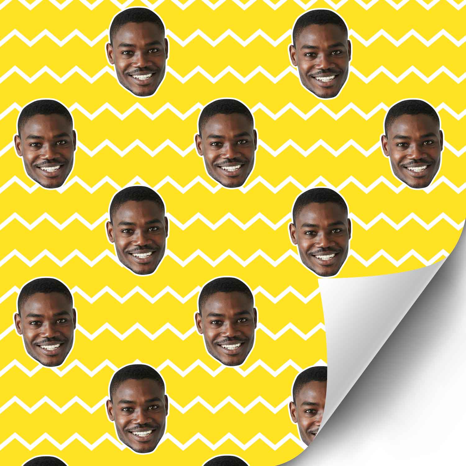 Your Face Zig Zags Wrapping Paper