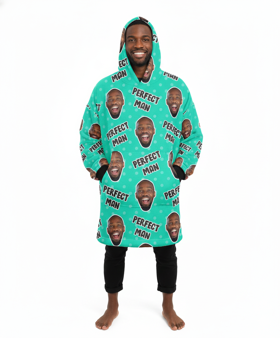 Perfect Man Custom Hoodie Blanket