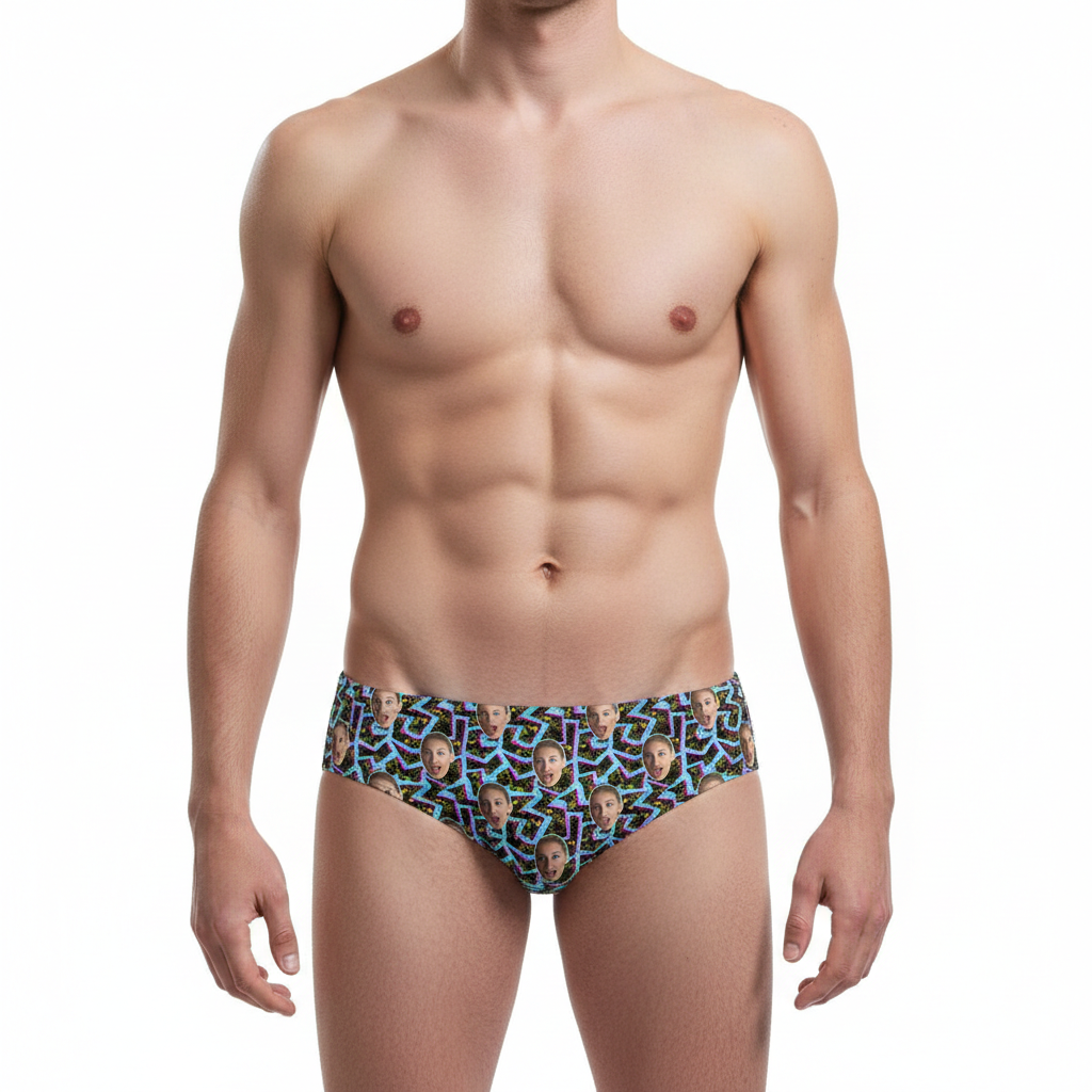Retro Personalised Swim Trunks