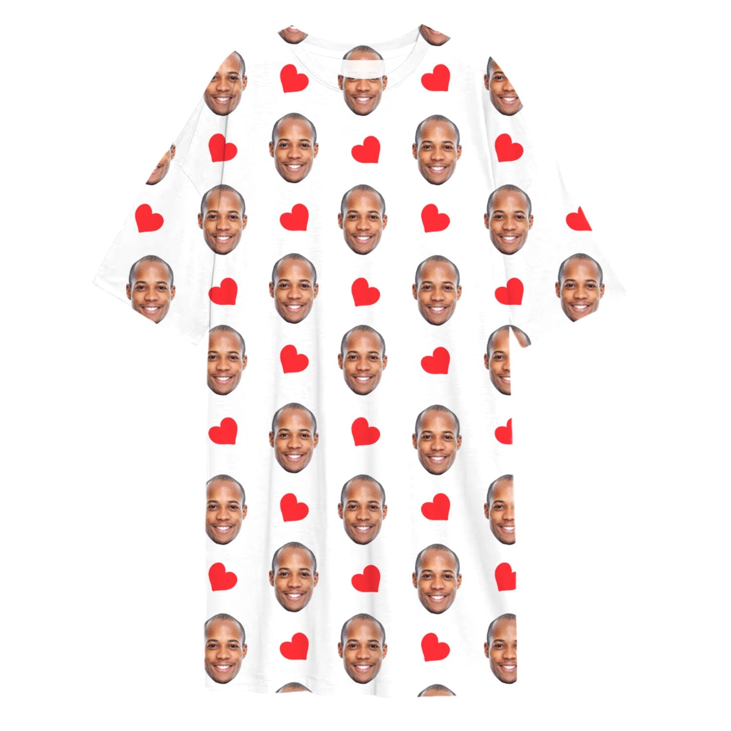 Red Hearts Custom Sleep Tee