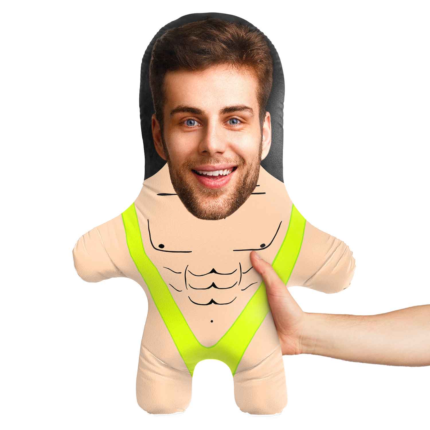 Mankini Face Pillow Doll
