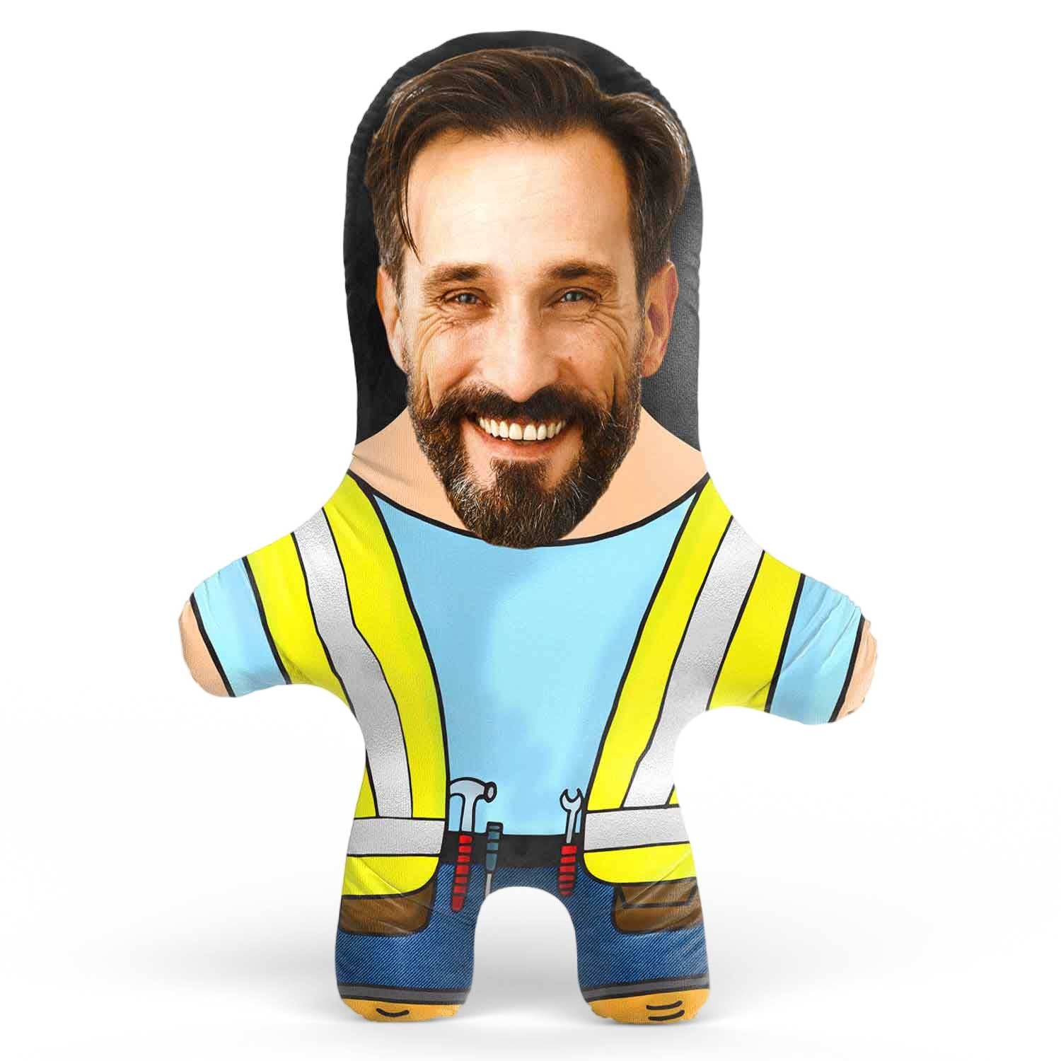 Builder Face Pillow Doll