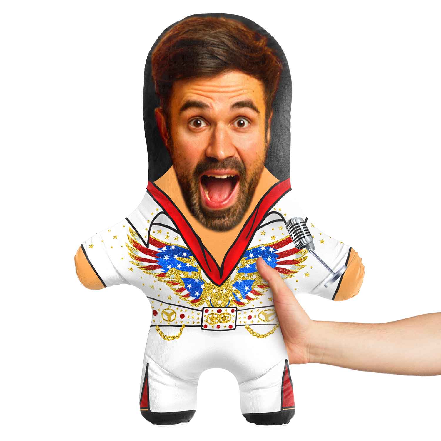 Elvis Face Pillow Doll
