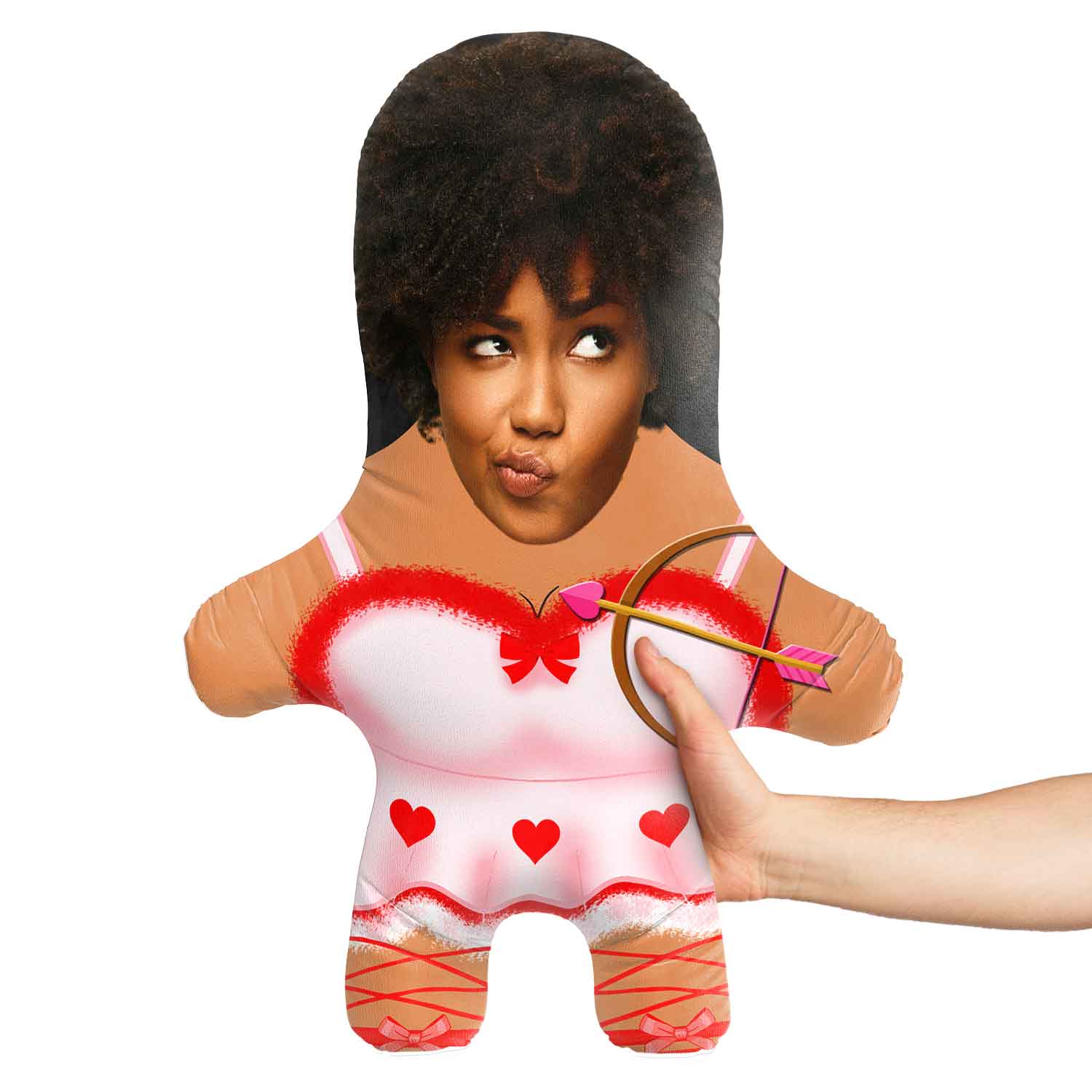 Cupid Girl Face Pillow