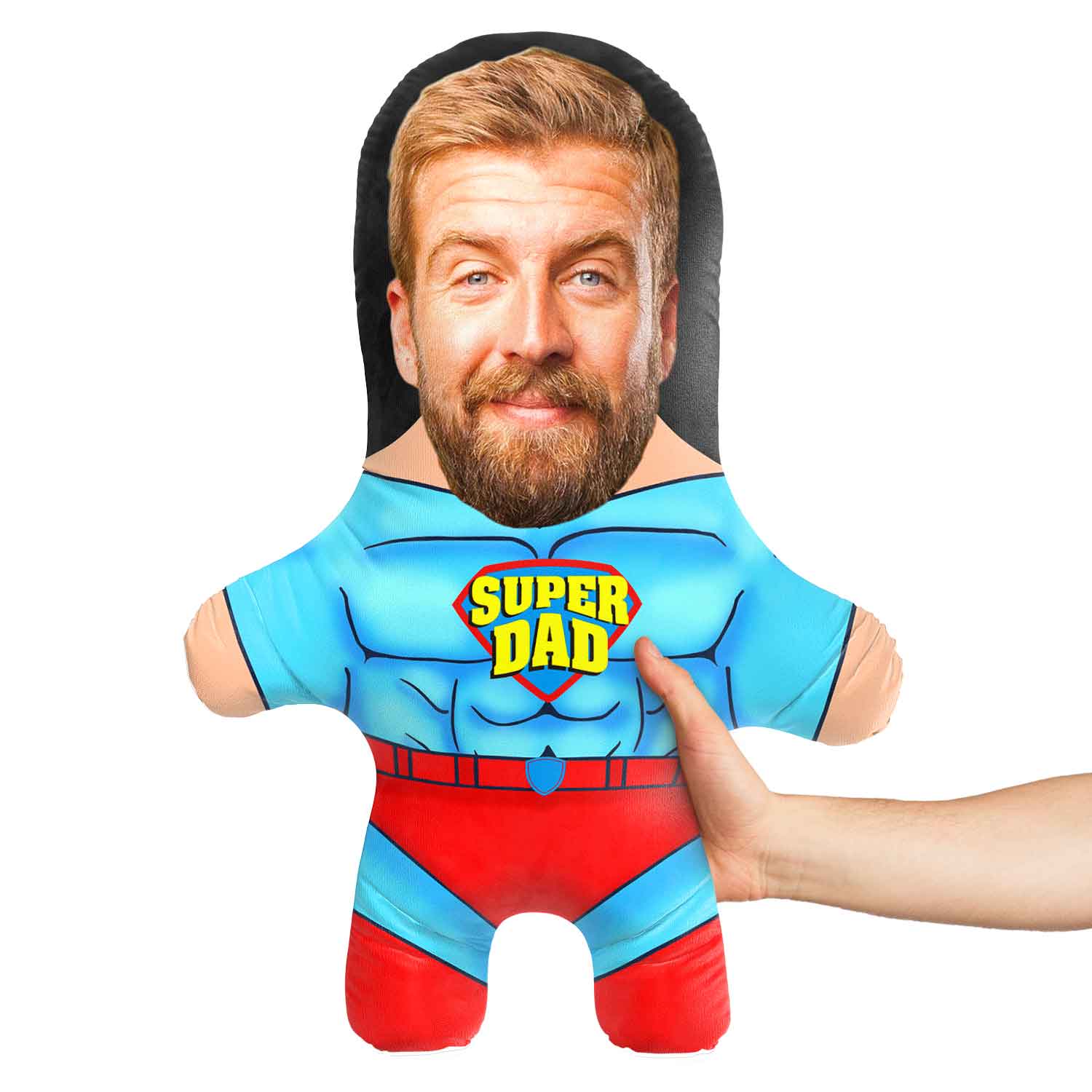 Super Dad Face Pillow Doll