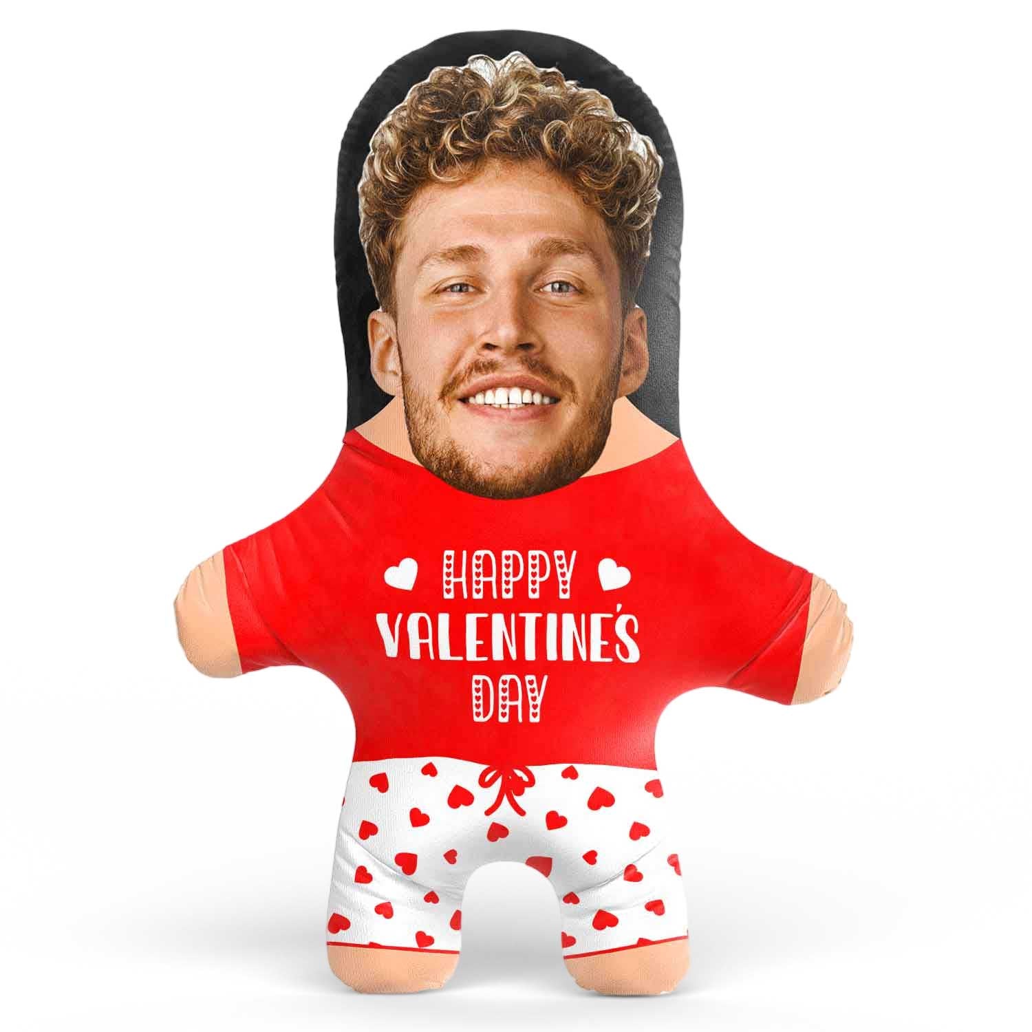 Happy Valentine's Day Face Pillow Doll