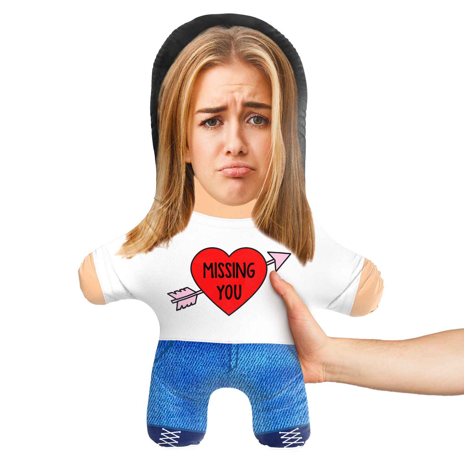 Missing You Face Pillow Doll