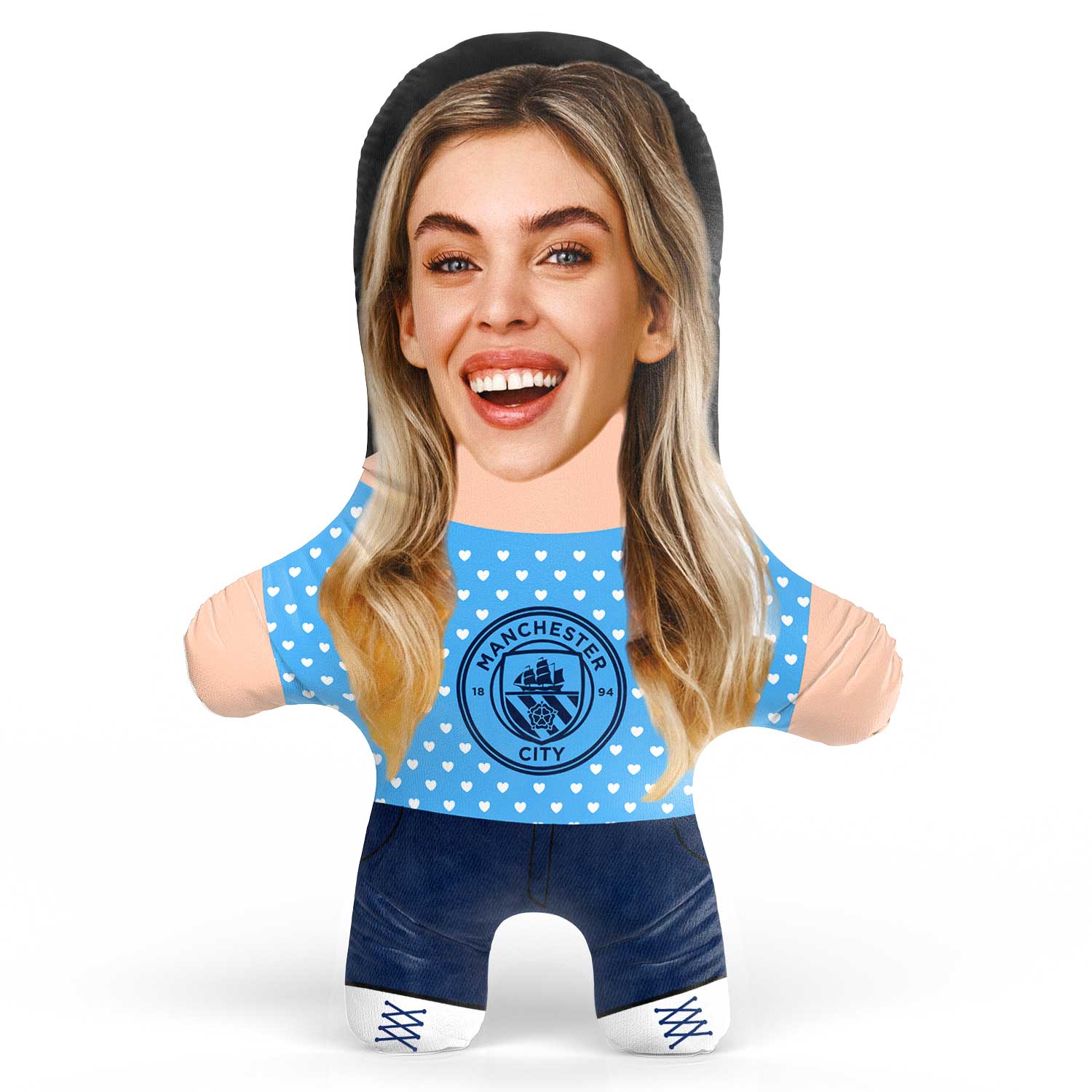 Man City Love Face Pillow