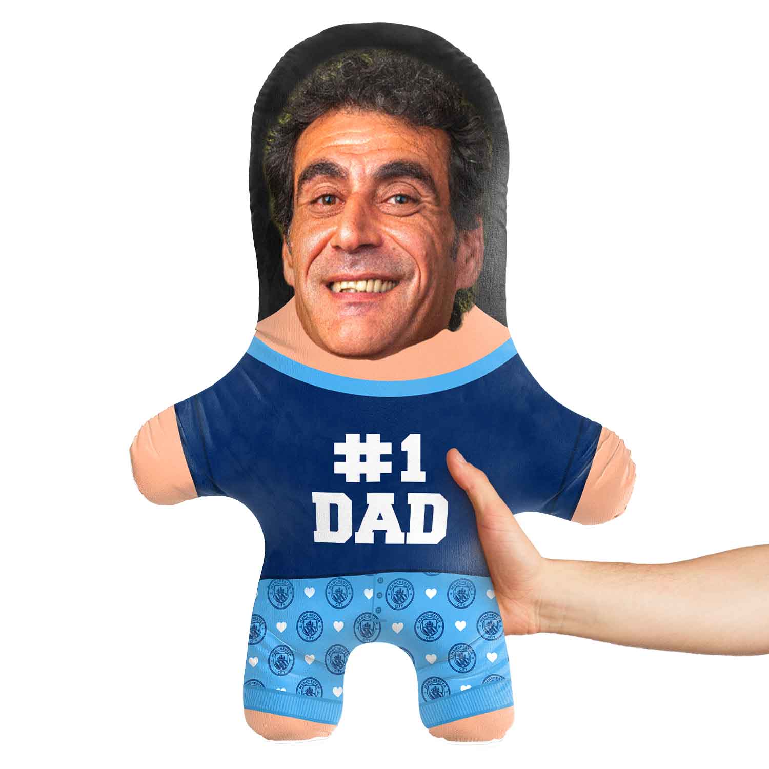 Man City #1 Dad Face Pillow