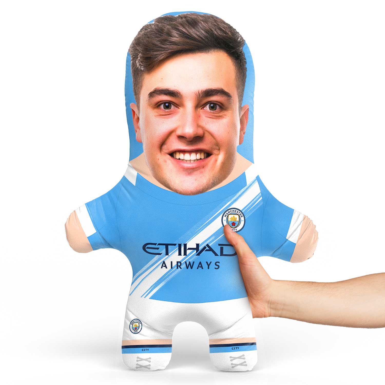 Man City Face Pillow