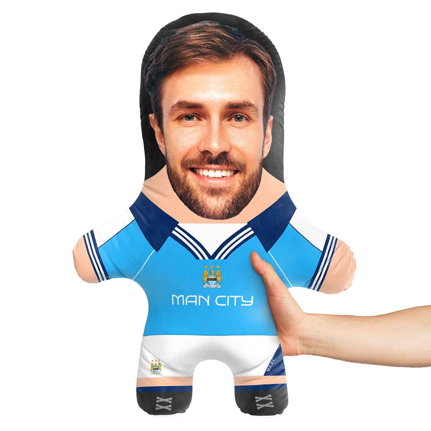 Man City 2000 Face Pillow