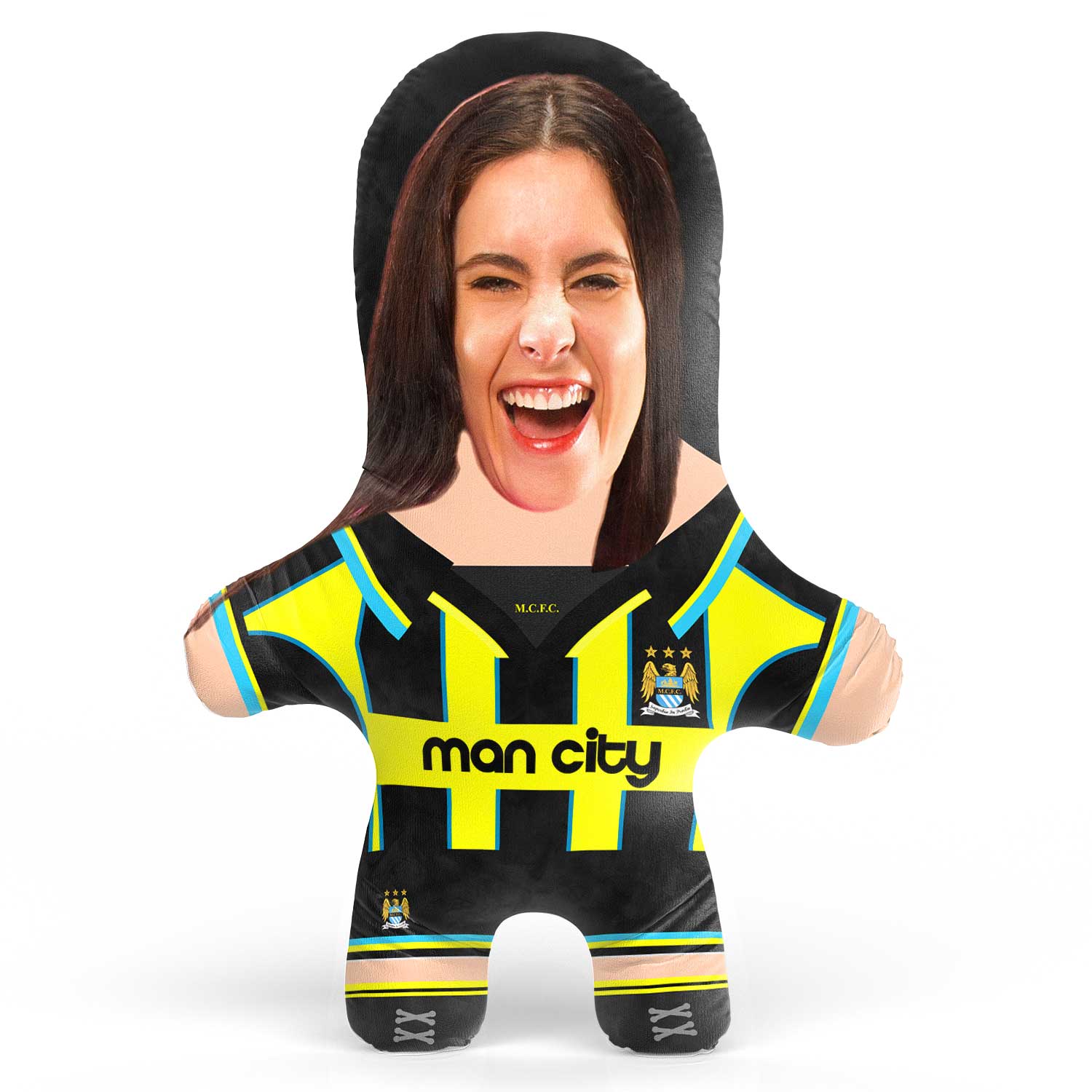 Man City 1999 Away Face Pillow