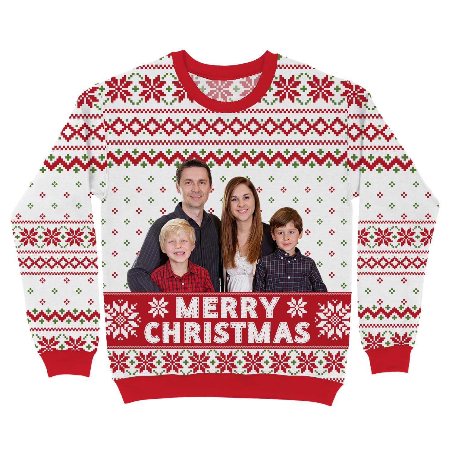 Your Photo Merry Christmas Personalised Jumper