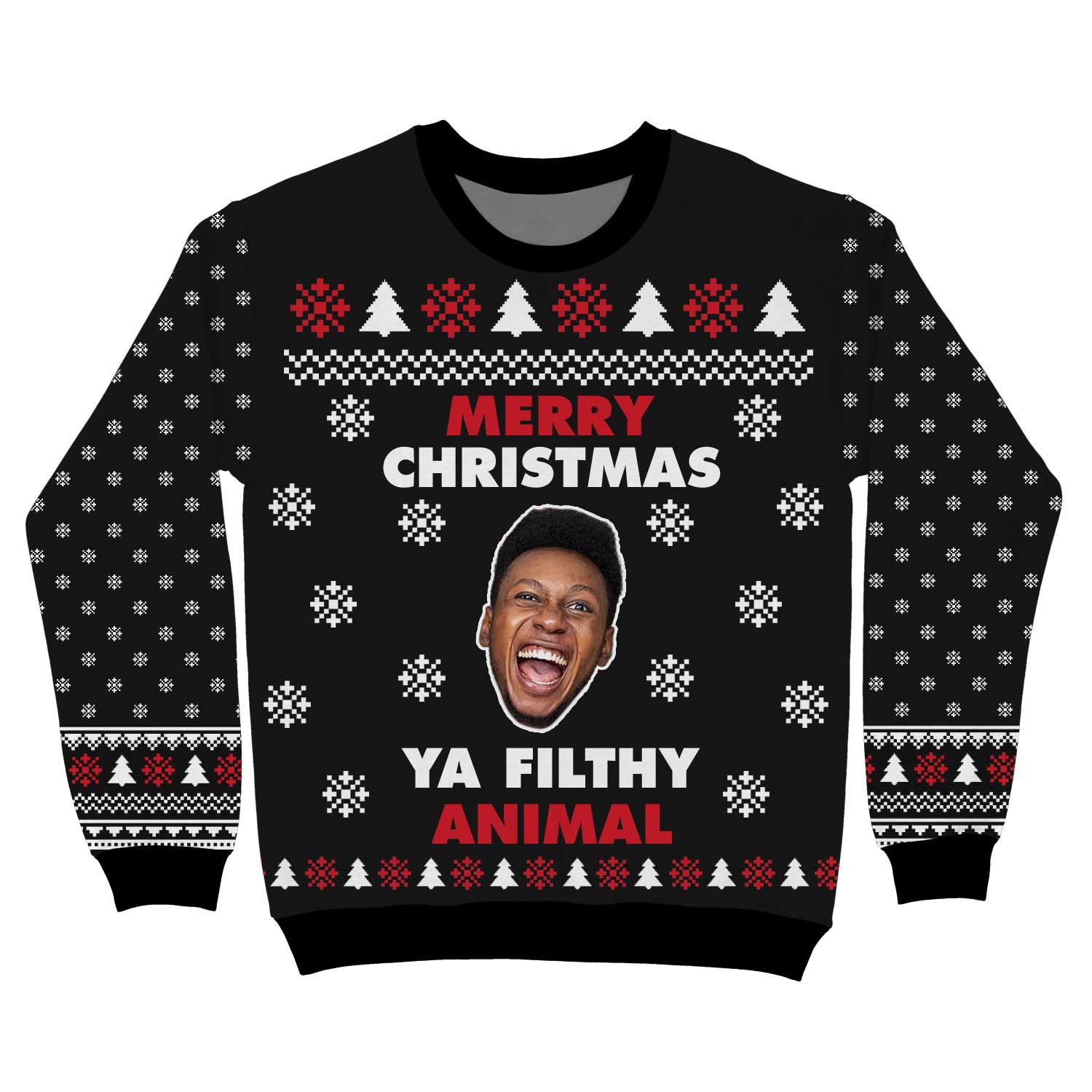 Merry Christmas Ya Filthy Animal Personalised Christmas Jumper