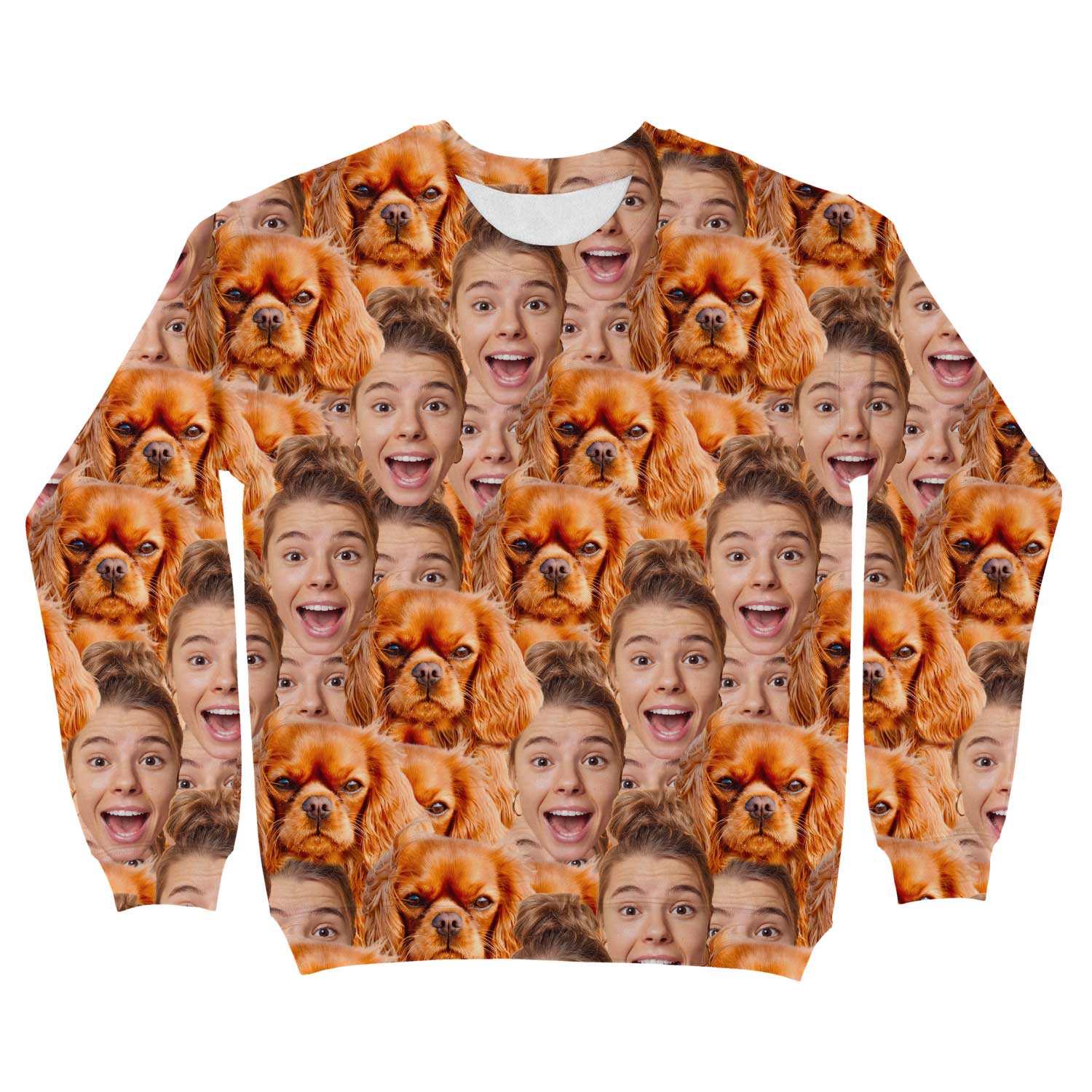 Dog Face Mash Personalised Sweatshirt