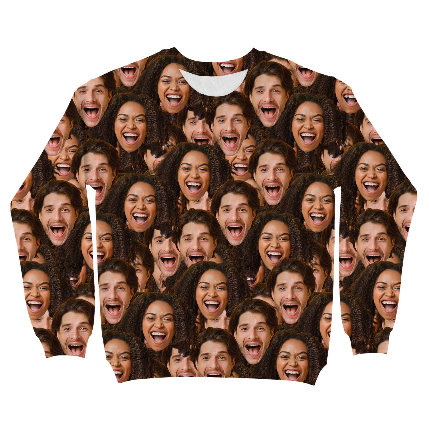 Couple Face Mash Personalised Sweatshirt