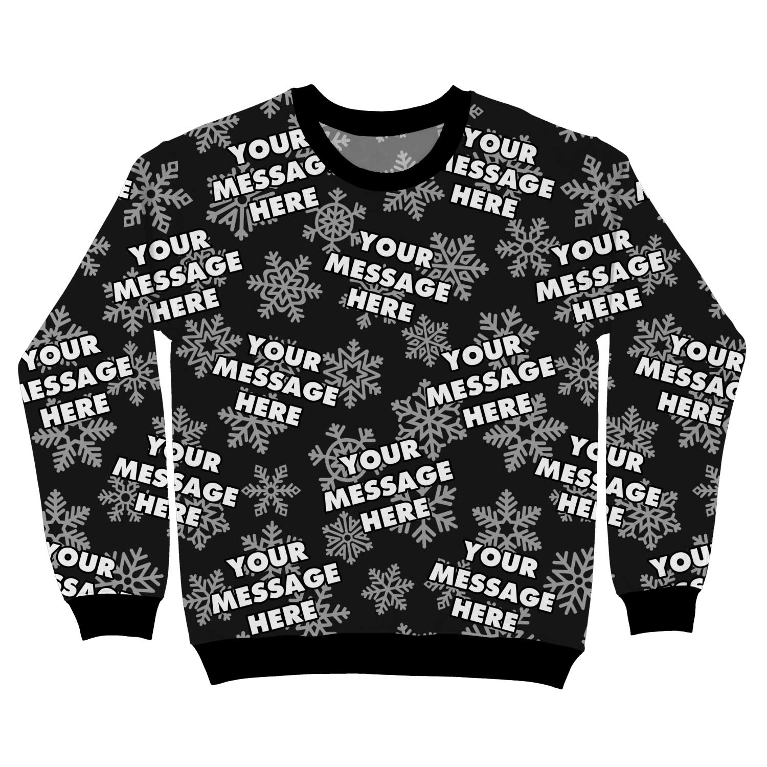 Your Message Personalised Christmas Jumper