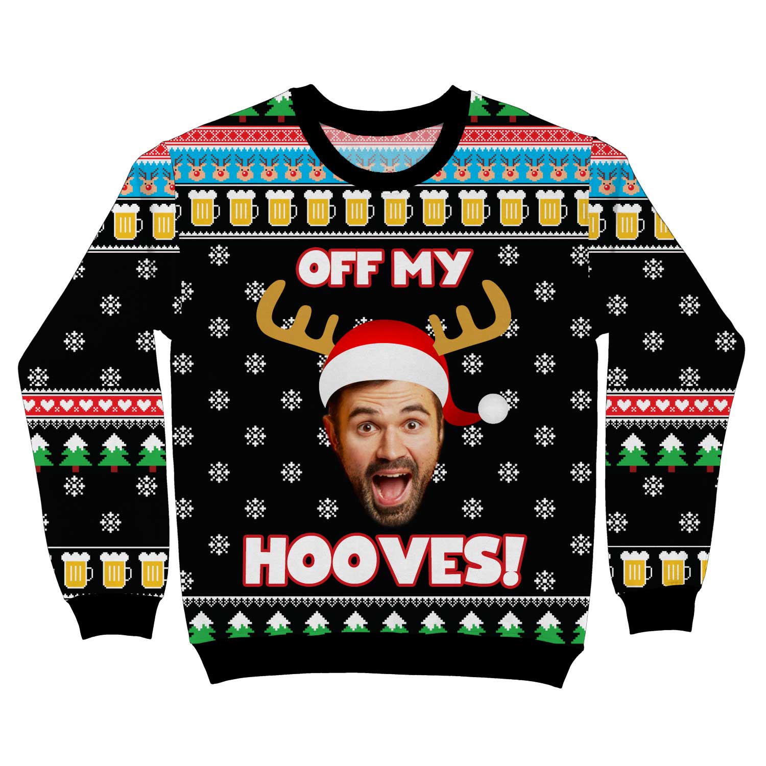 Off My Hoofs Personalised Christmas Jumper