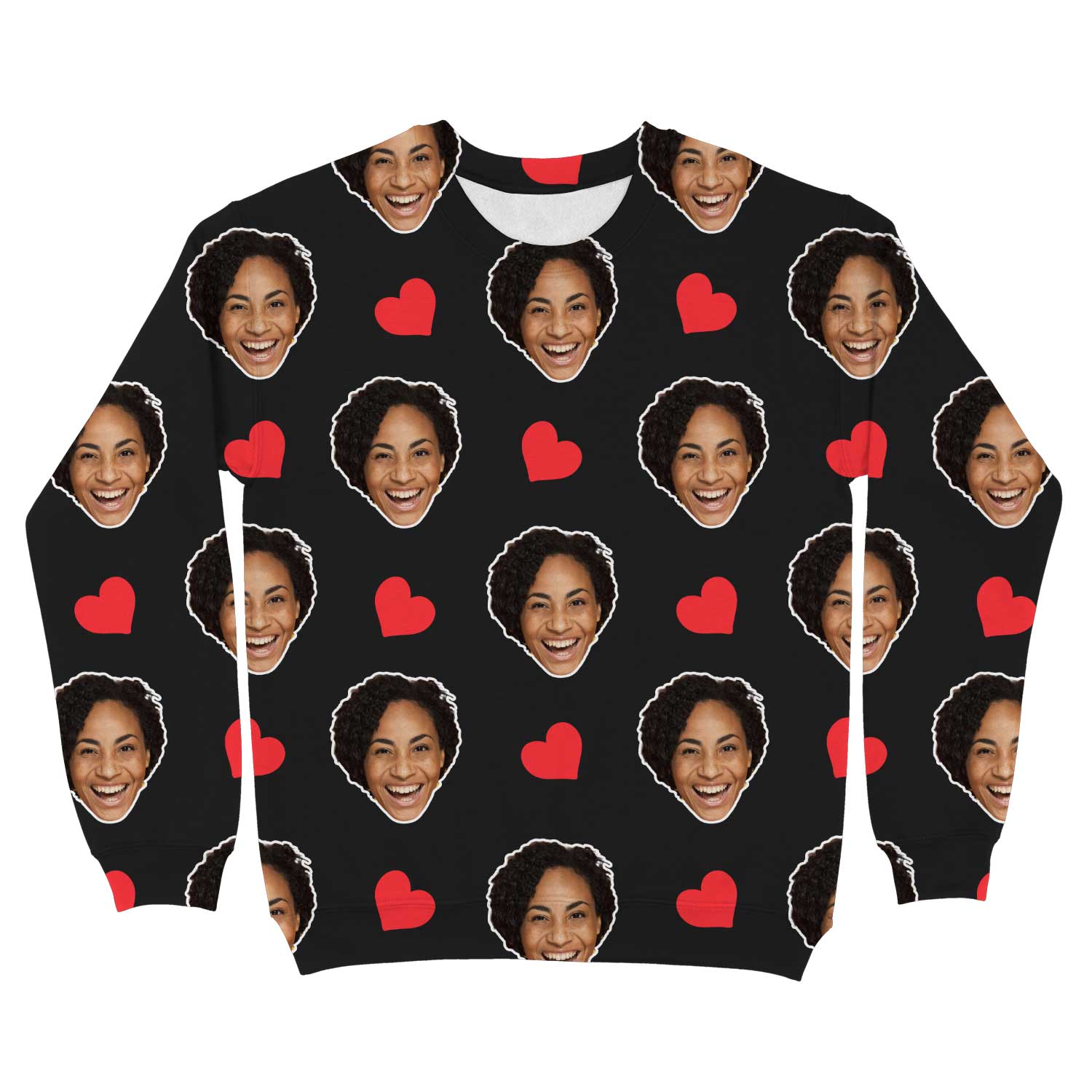 Red Hearts Personalised Sweatshirt