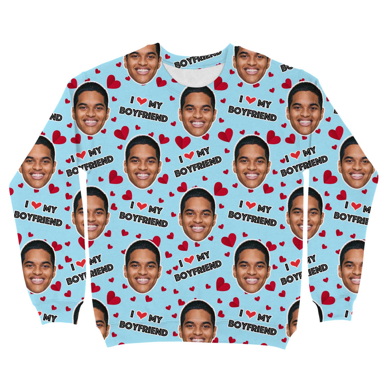 I Love My Boyfriend Personalised Sweatshirt