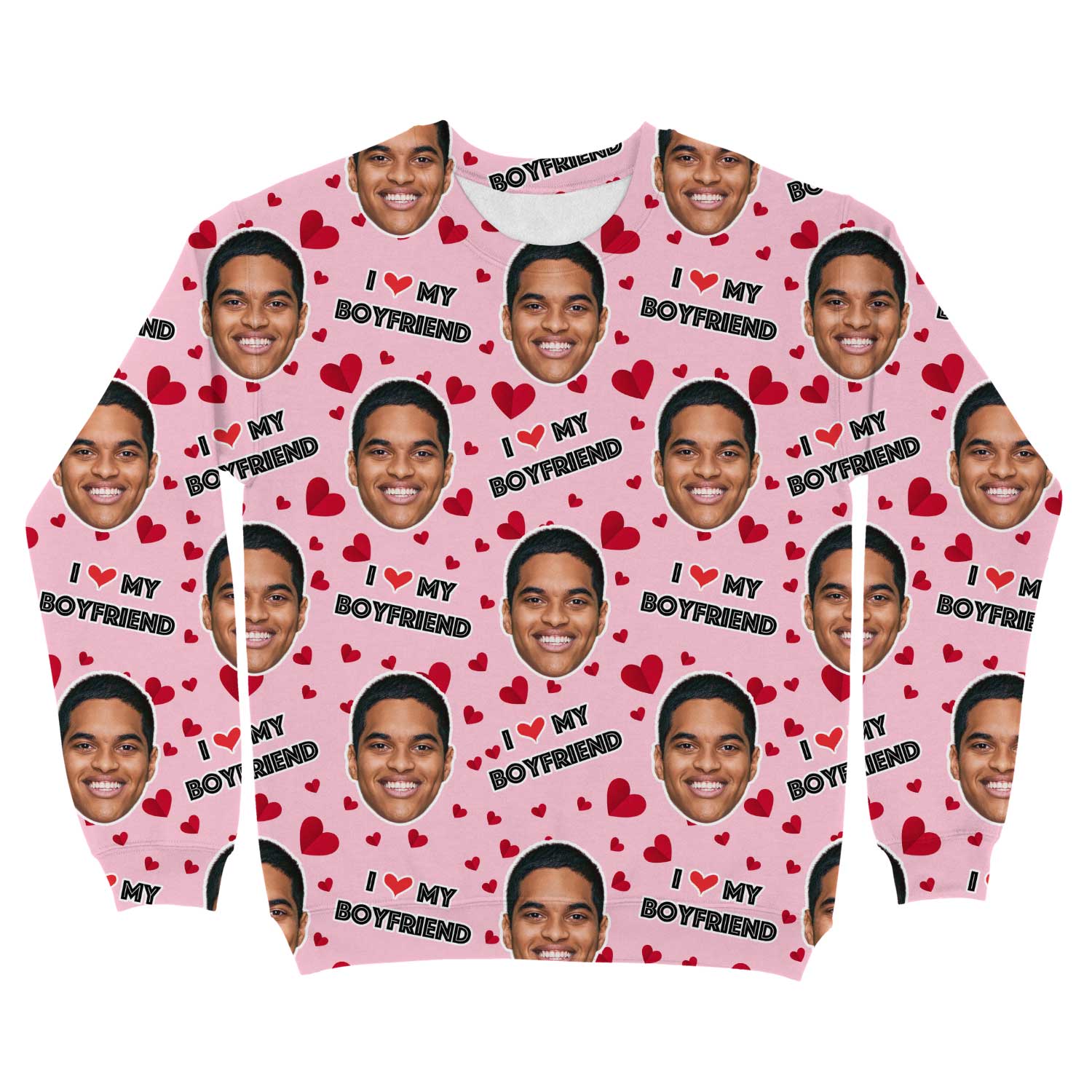 I Love My Boyfriend Personalised Sweatshirt