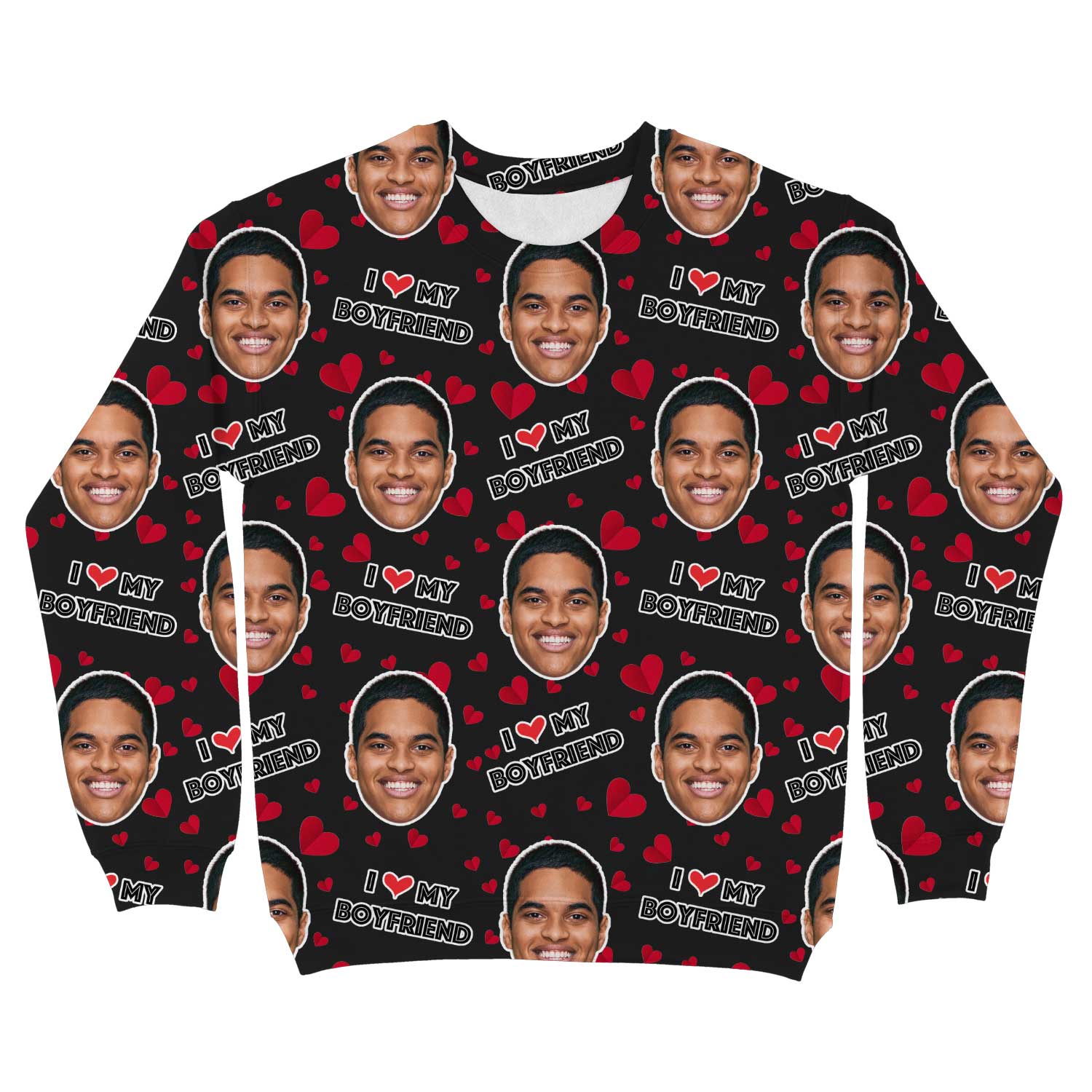 I Love My Boyfriend Personalised Sweatshirt
