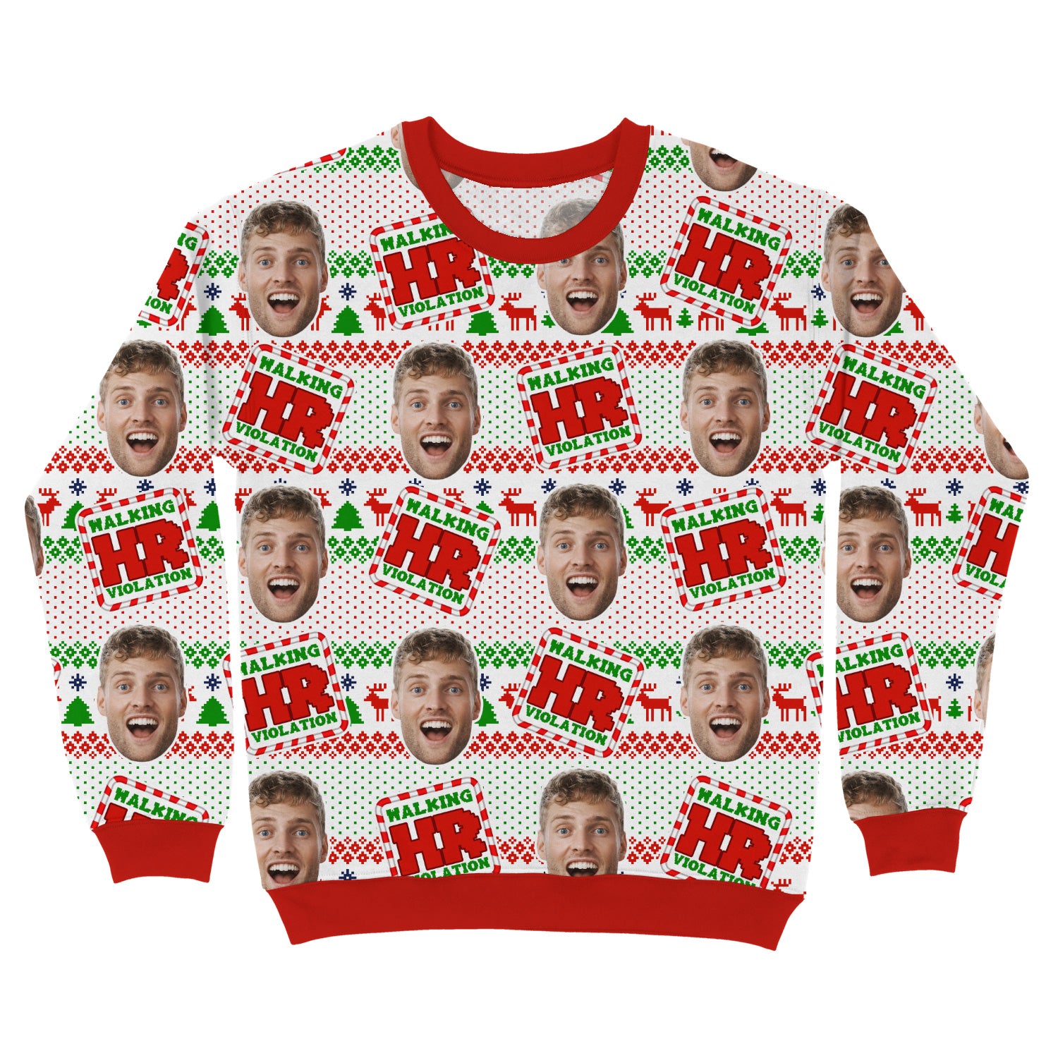 Walking HR Violation Personalised Christmas Jumper