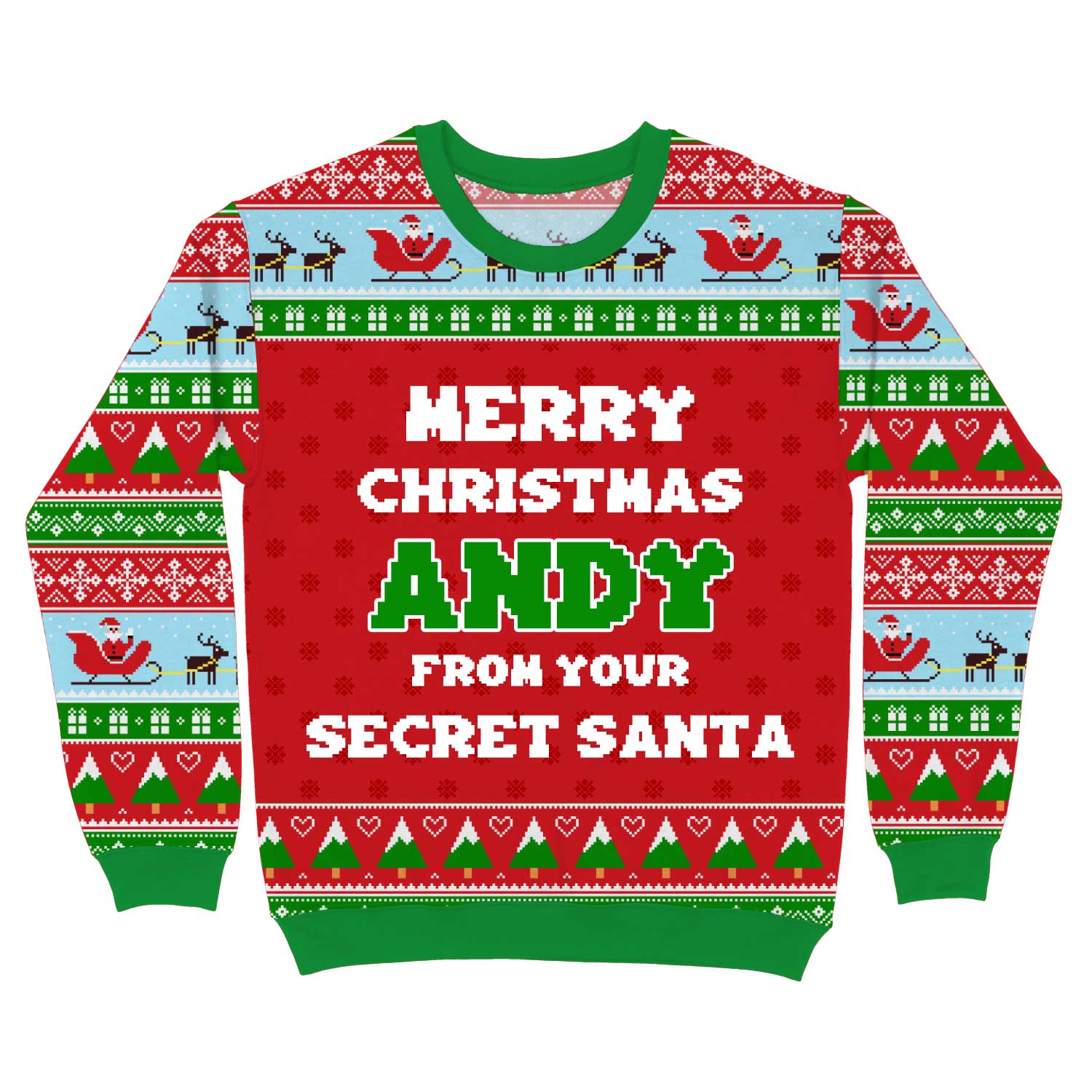 Merry Christmas From Your Secret Santa Personalised Christmas Jumper