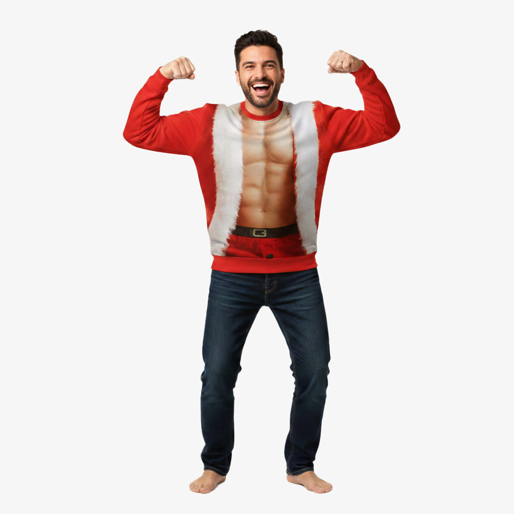 Sexy Santa Man Personalised Christmas Jumper