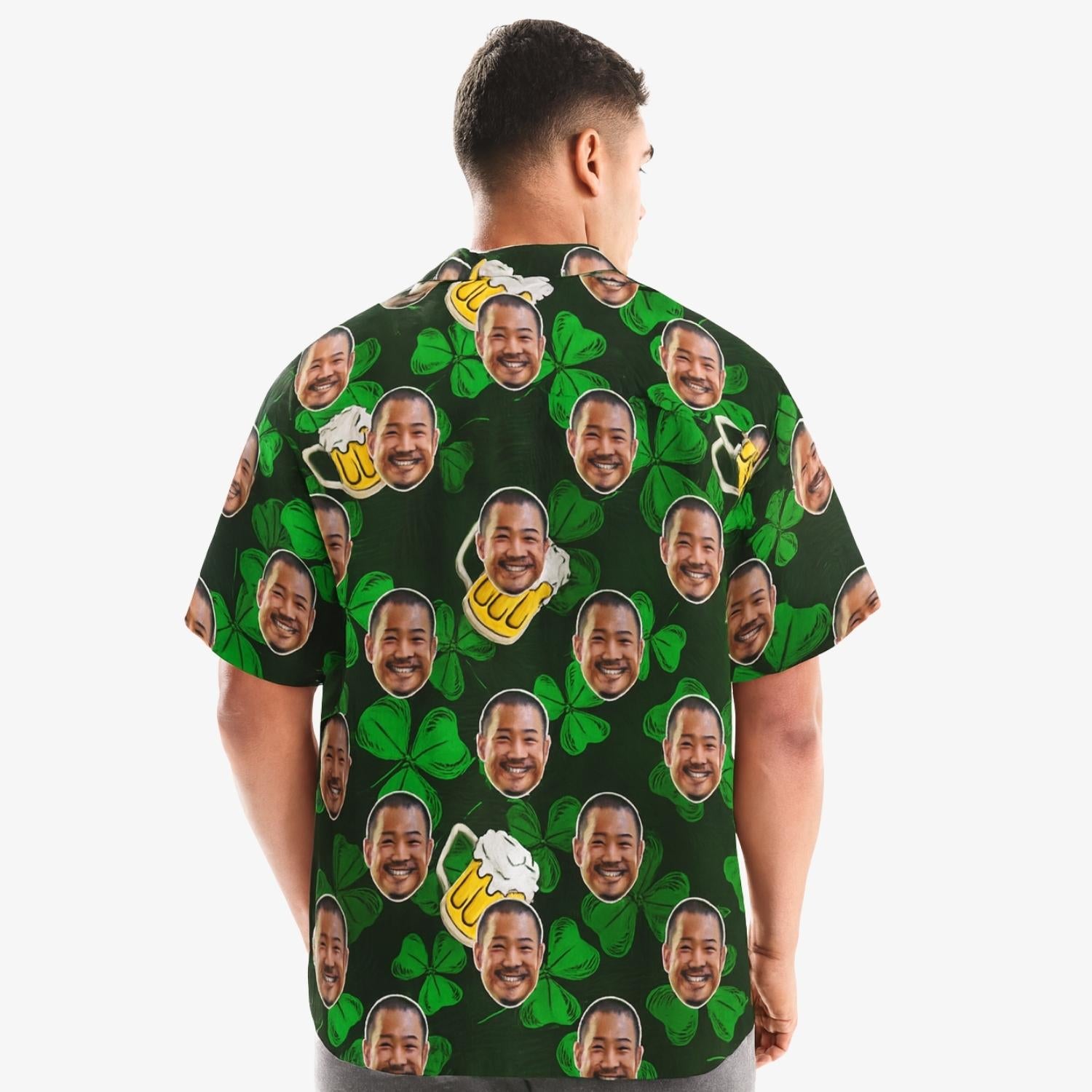 Shamrock Beer Custom Face Shirt
