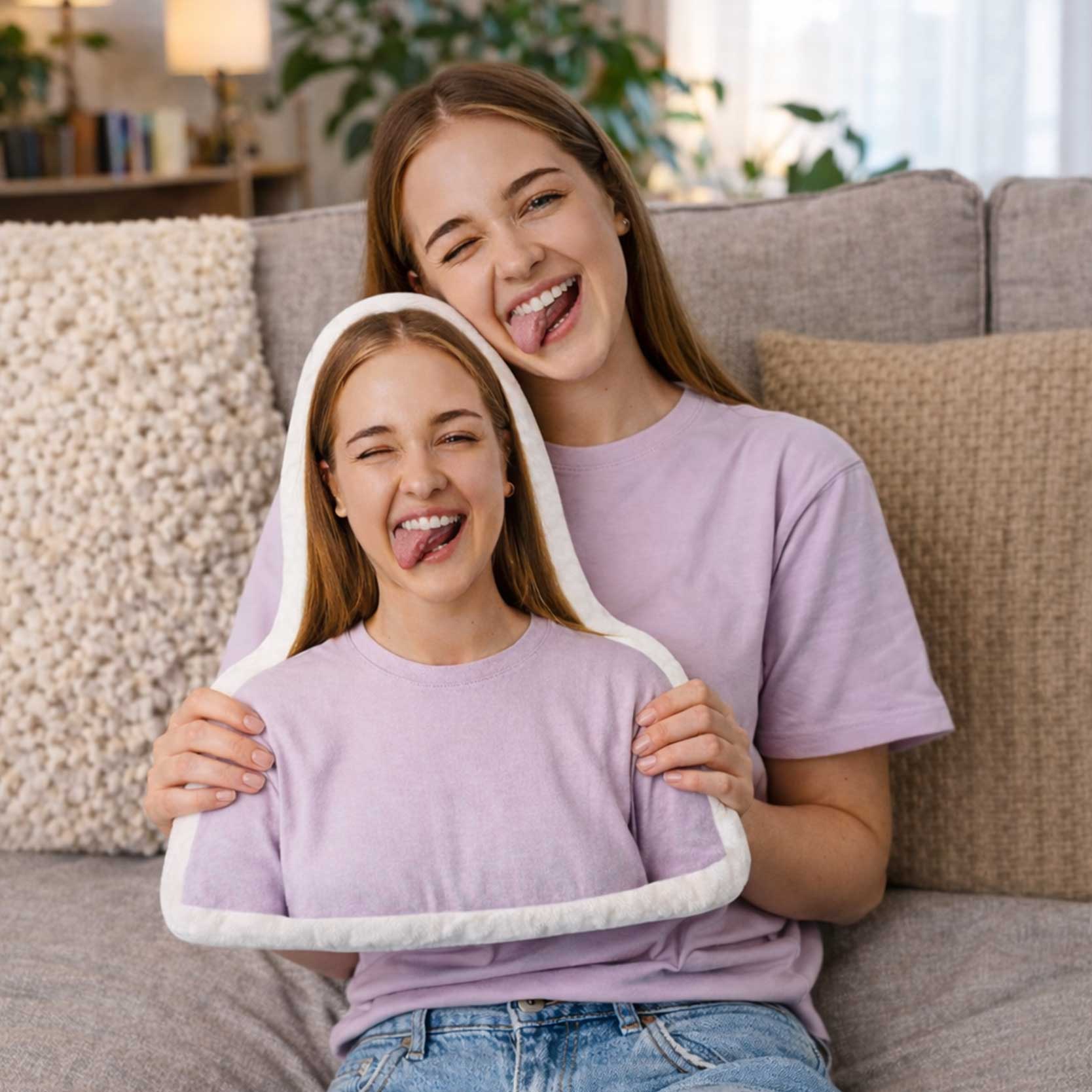 Human Photo Shaped Pillow