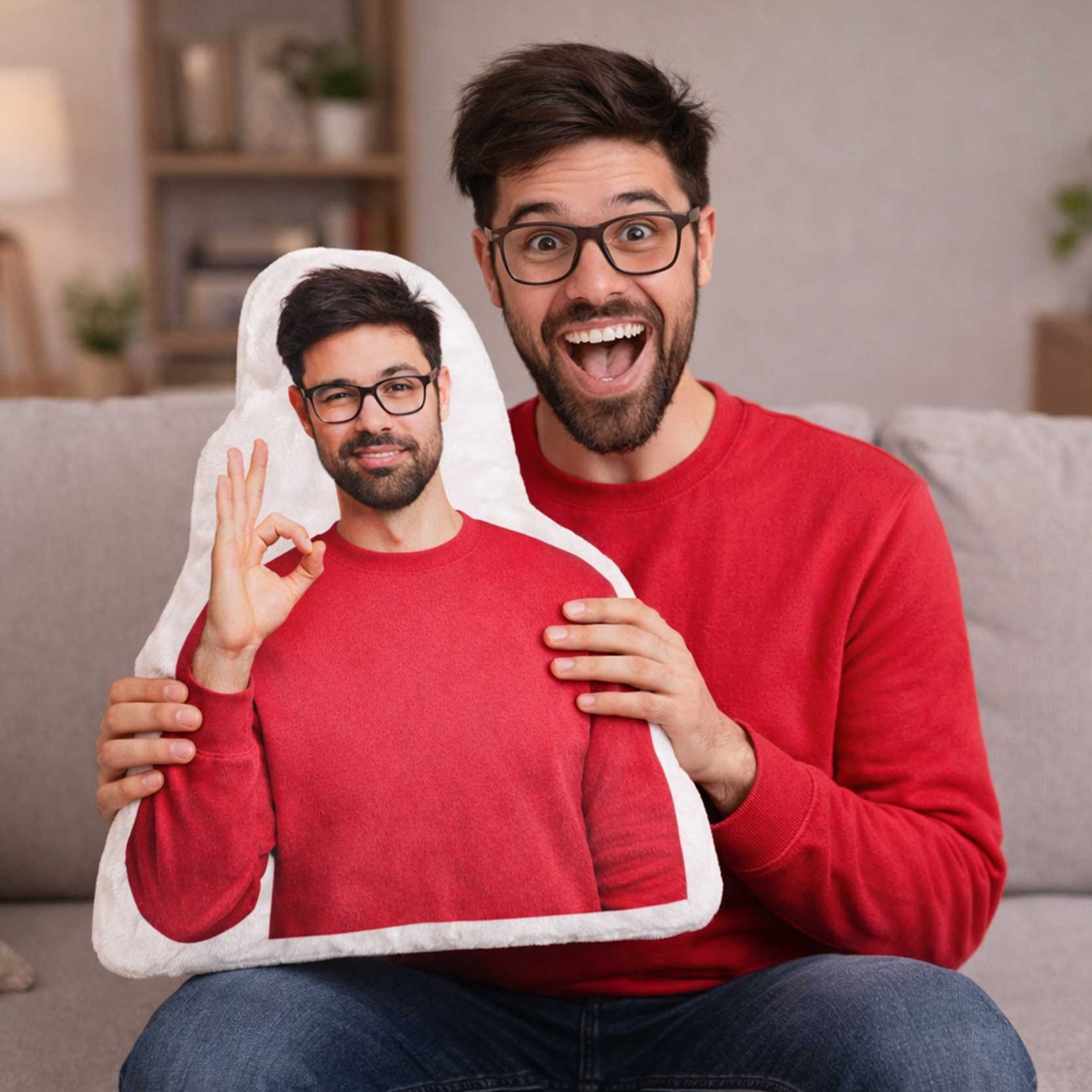 Human Photo Shaped Pillow