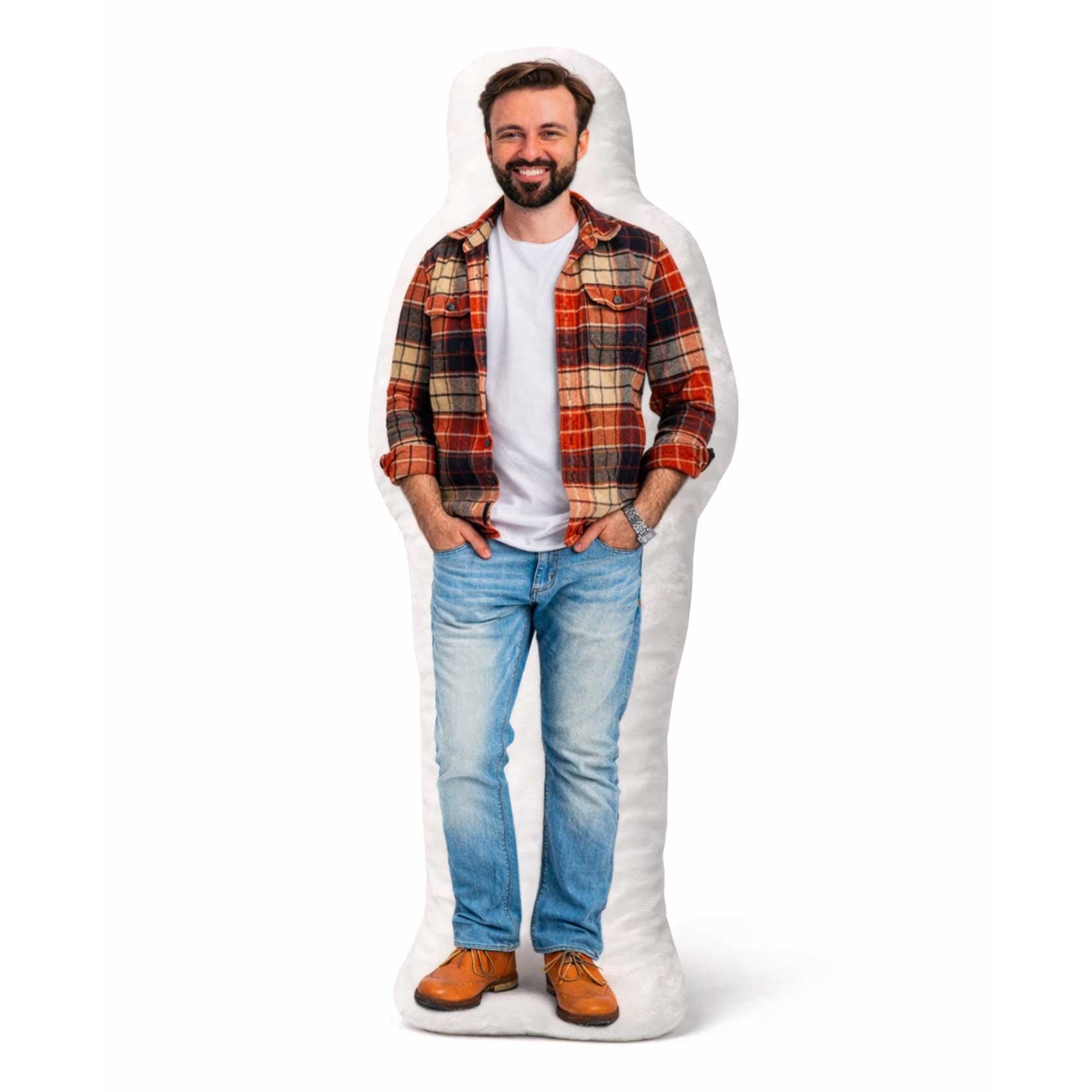 Human Photo Shaped Pillow