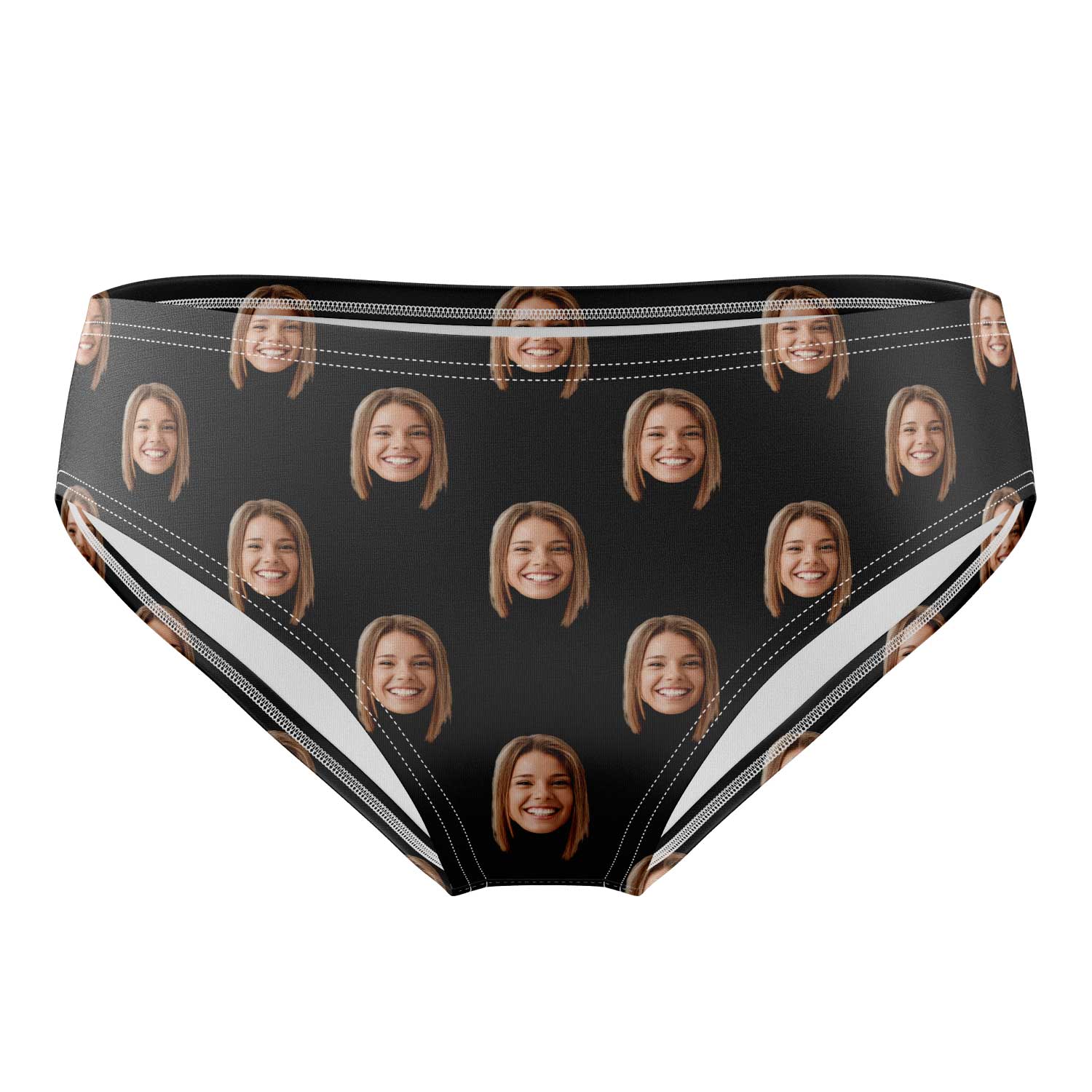 black personalised swim trunks
