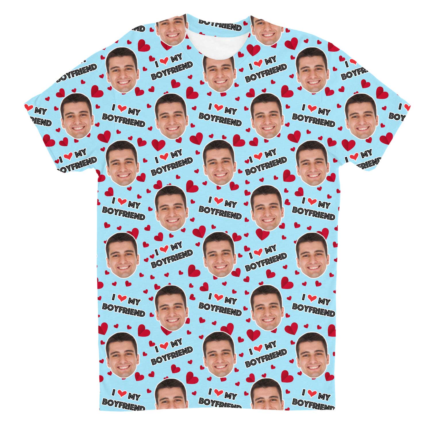 I Love My Boyfriend Custom T-Shirt