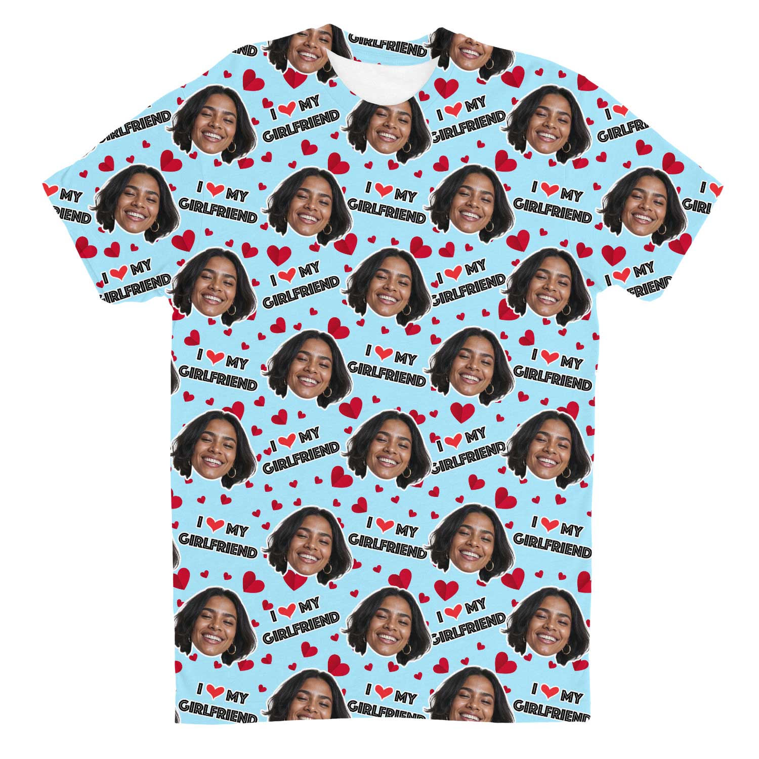 I Love My Girlfriend Custom T-Shirt