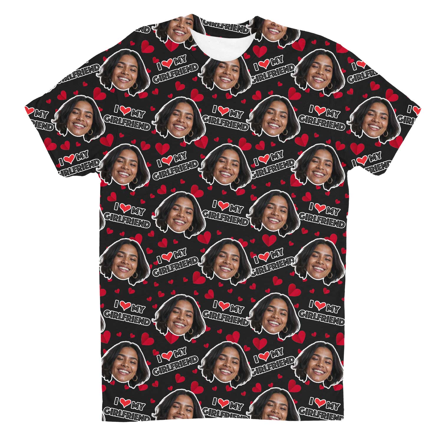 I Love My Girlfriend Custom T-Shirt