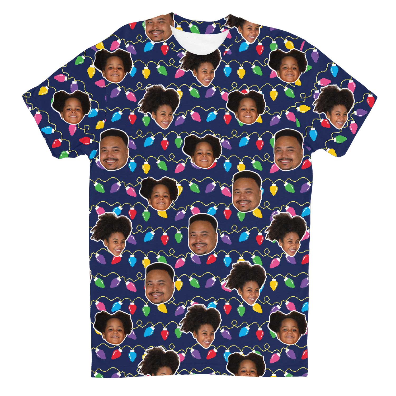 Christmas Lights Custom T-Shirt