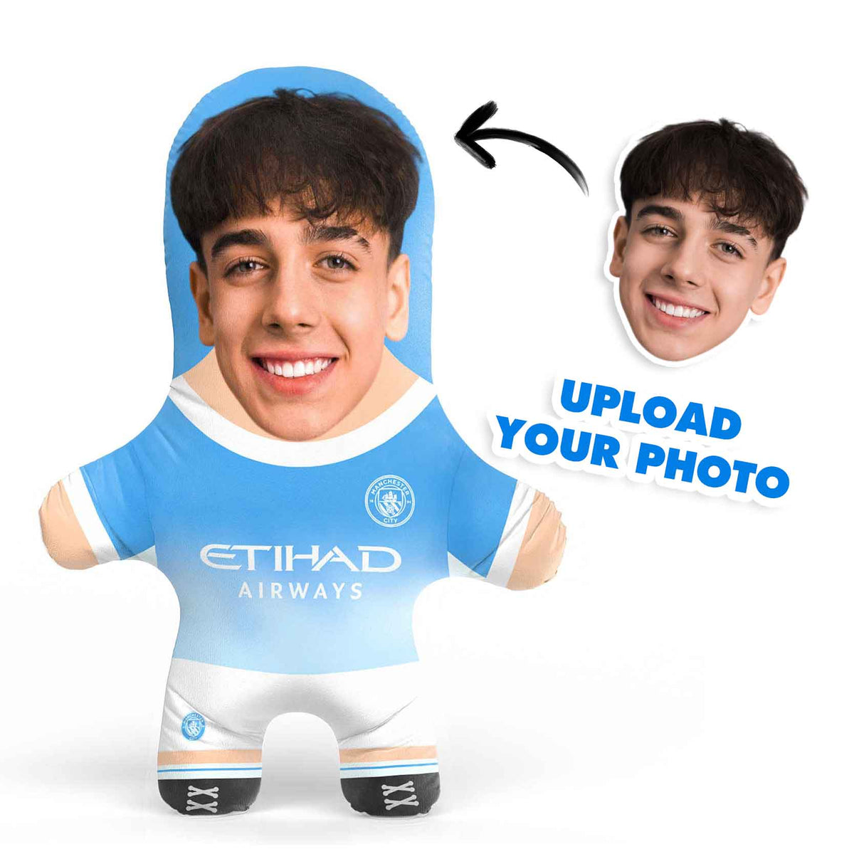 Man City Face Pillow