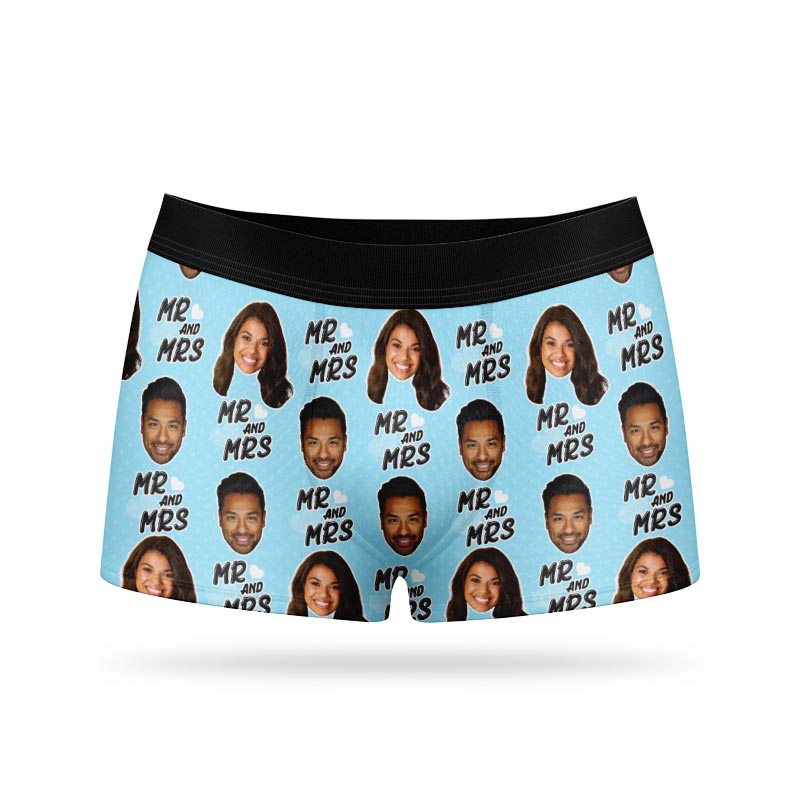 Mr & Mrs Personalised Boxers