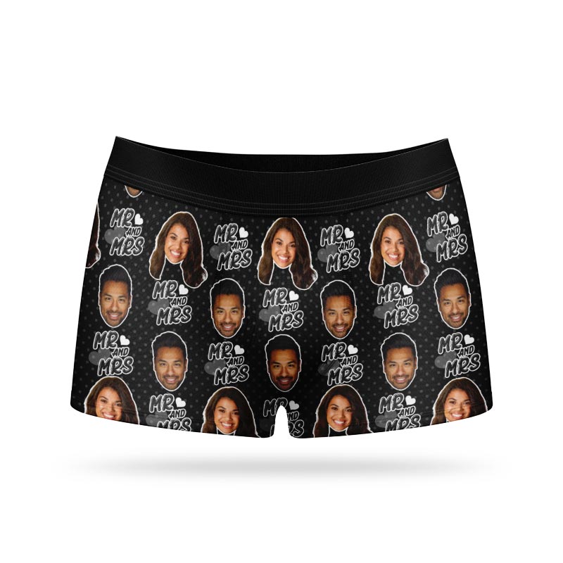 Mr & Mrs Personalised Boxers