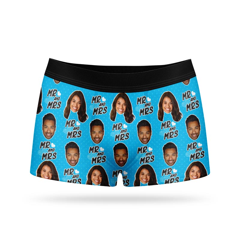 Mr & Mrs Personalised Boxers