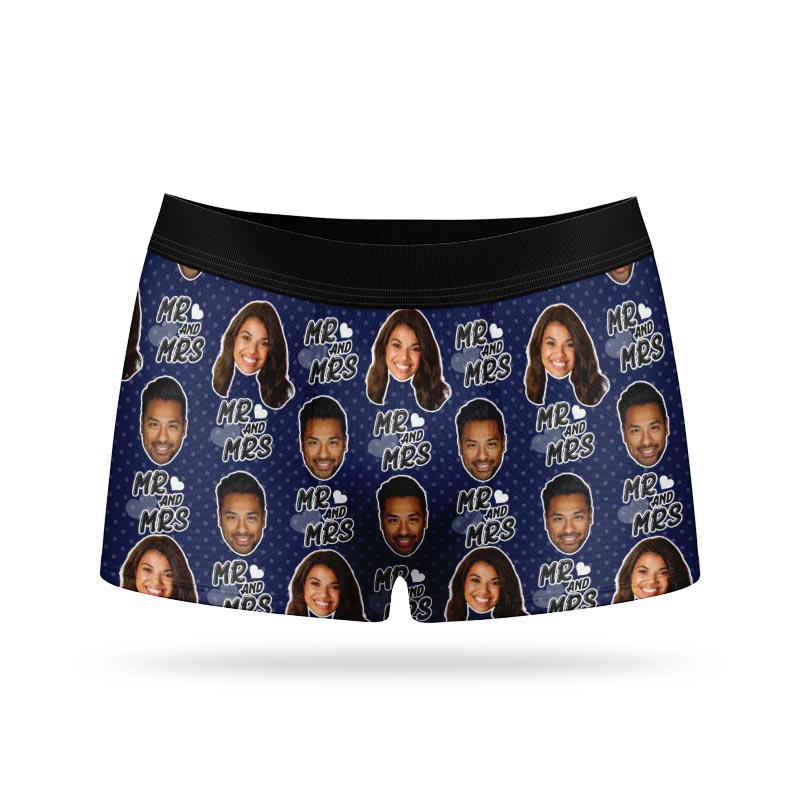 Mr & Mrs Personalised Boxers