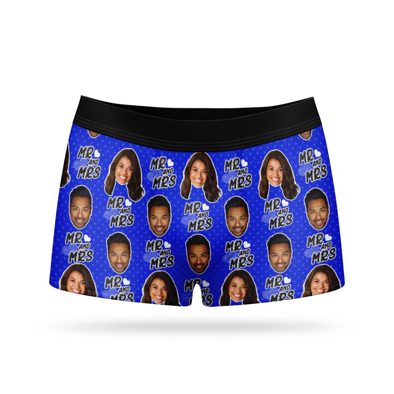 Mr & Mrs Personalised Boxers