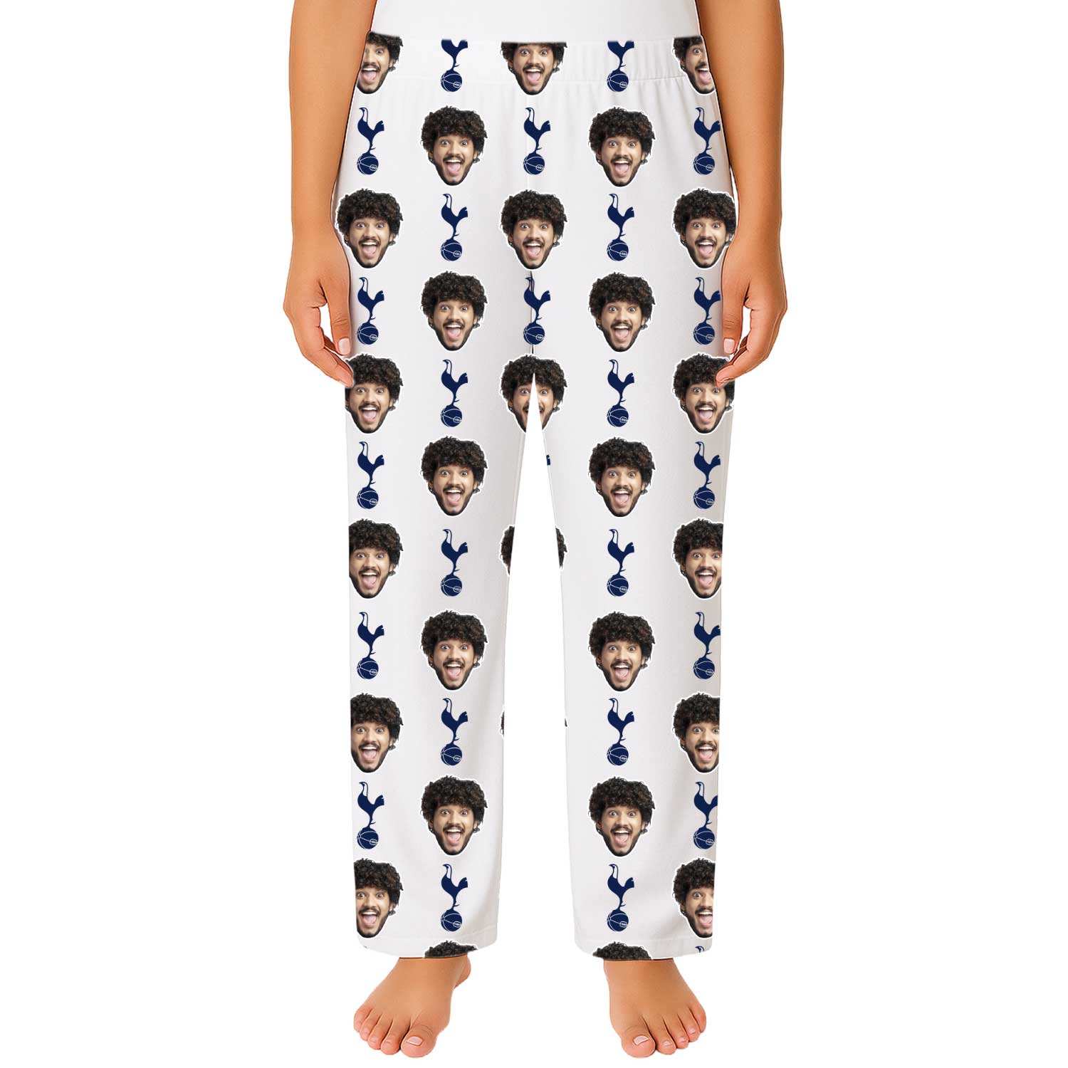 Spurs White Women's Personalised PJ Bottoms