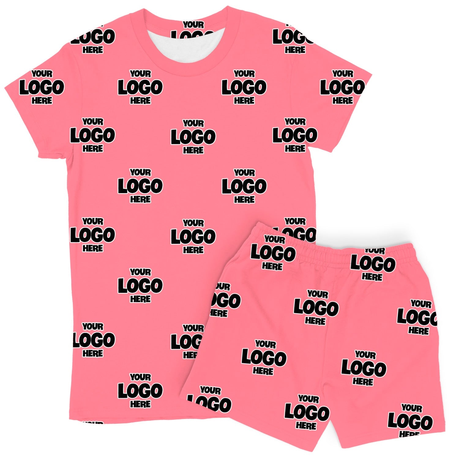 Women's Personalised Logo PJs - Shorts Set