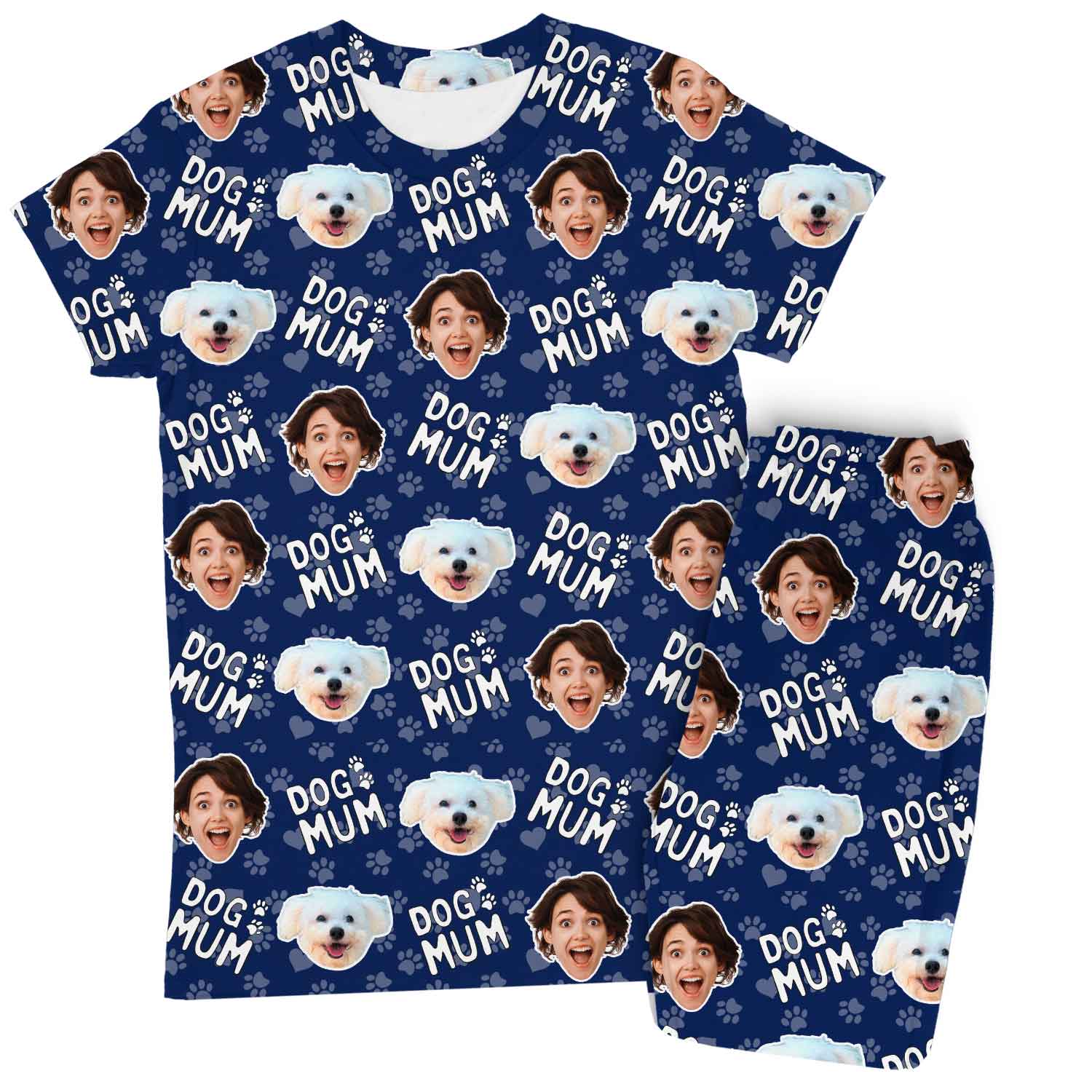 Women's Dog Mum Personalised Pyjamas - Trouser Set