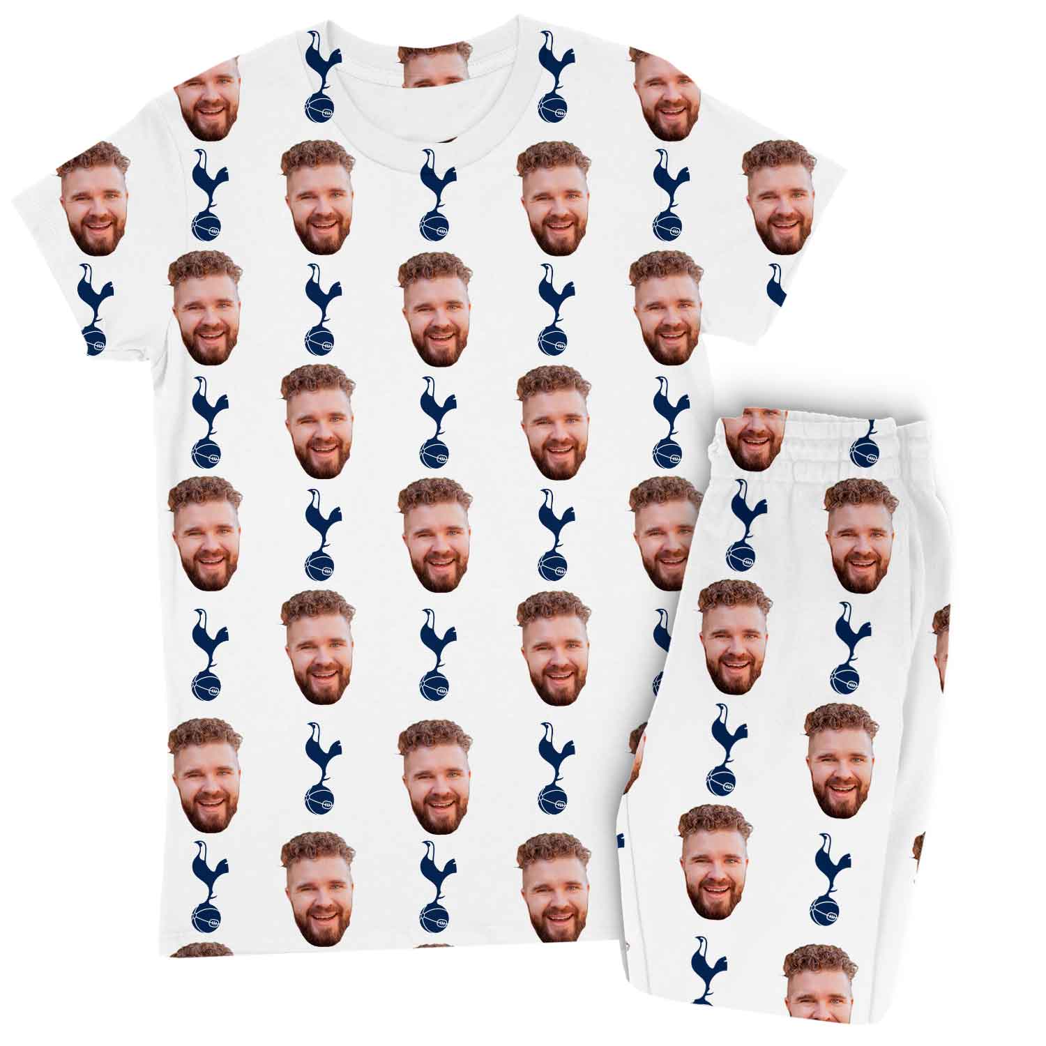 Spurs White Personalised Women's Pyjamas - Trouser Set