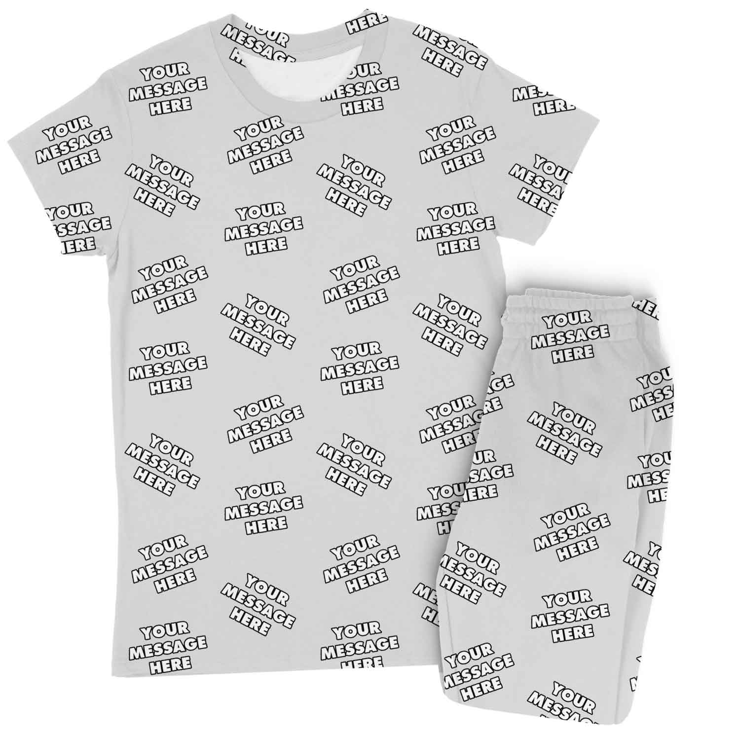 Women's Personalised Message Pyjamas - Trouser Set